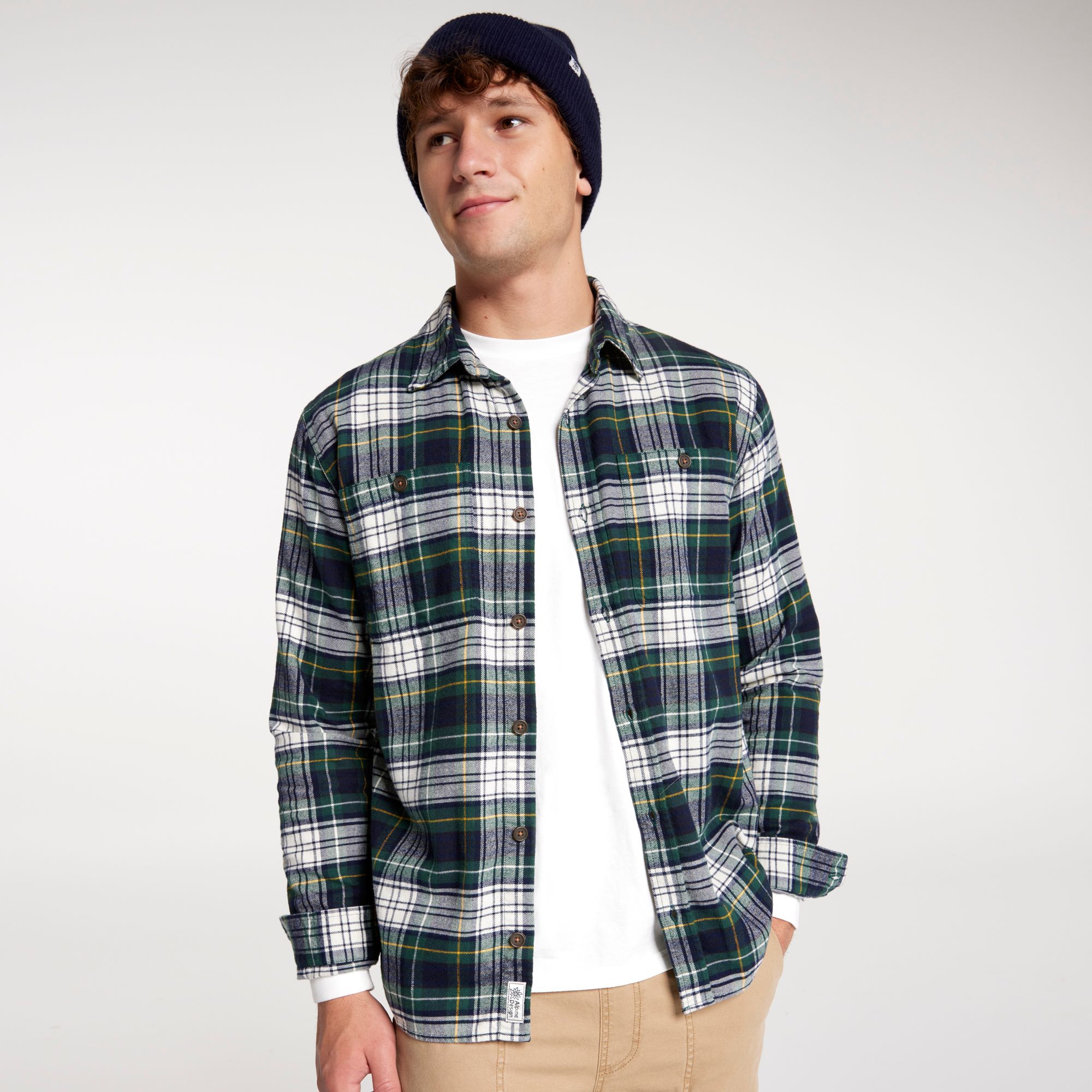 Dark Green Granite Plaid