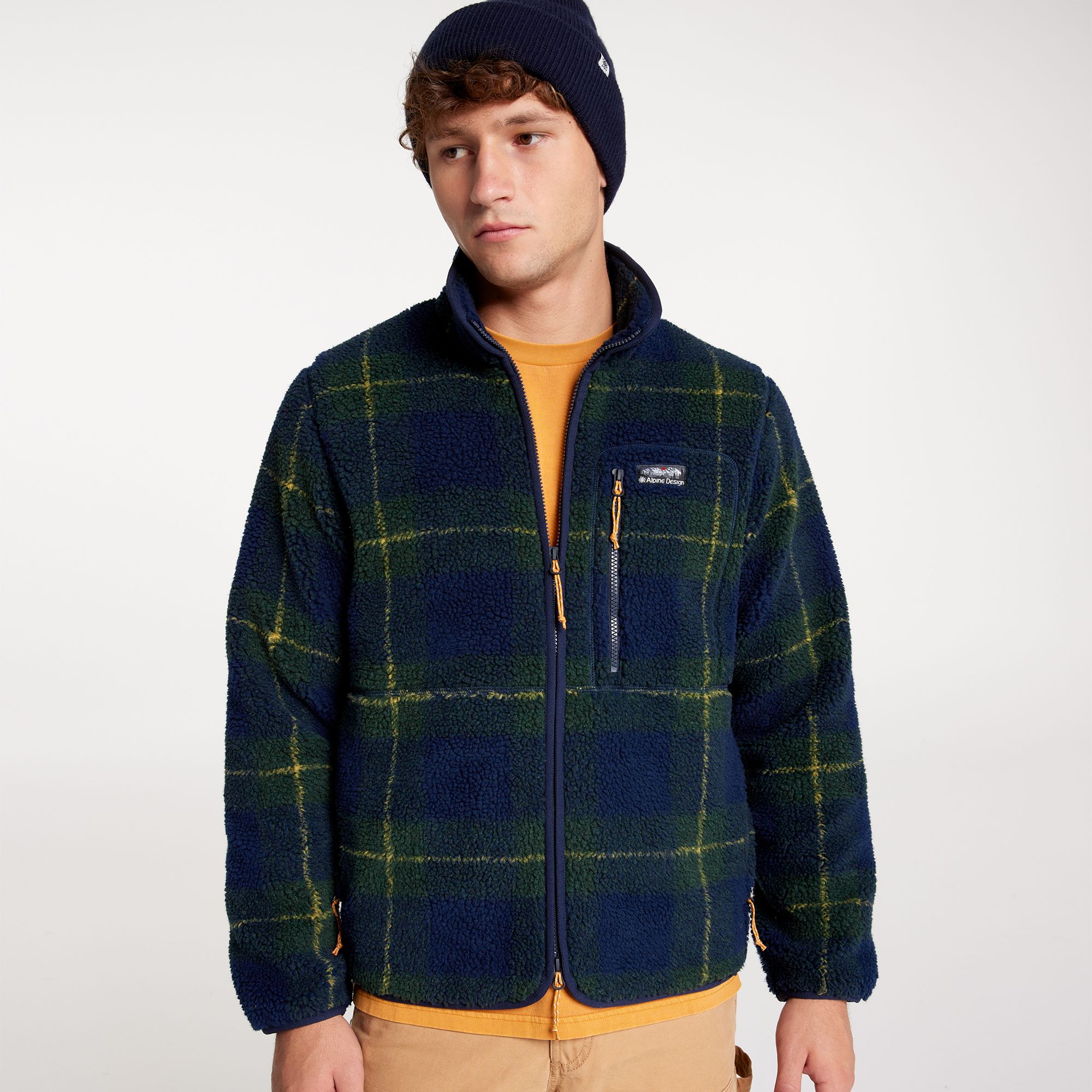 ALPINE DESIGN Men's Sherpa Full Zip Fleece