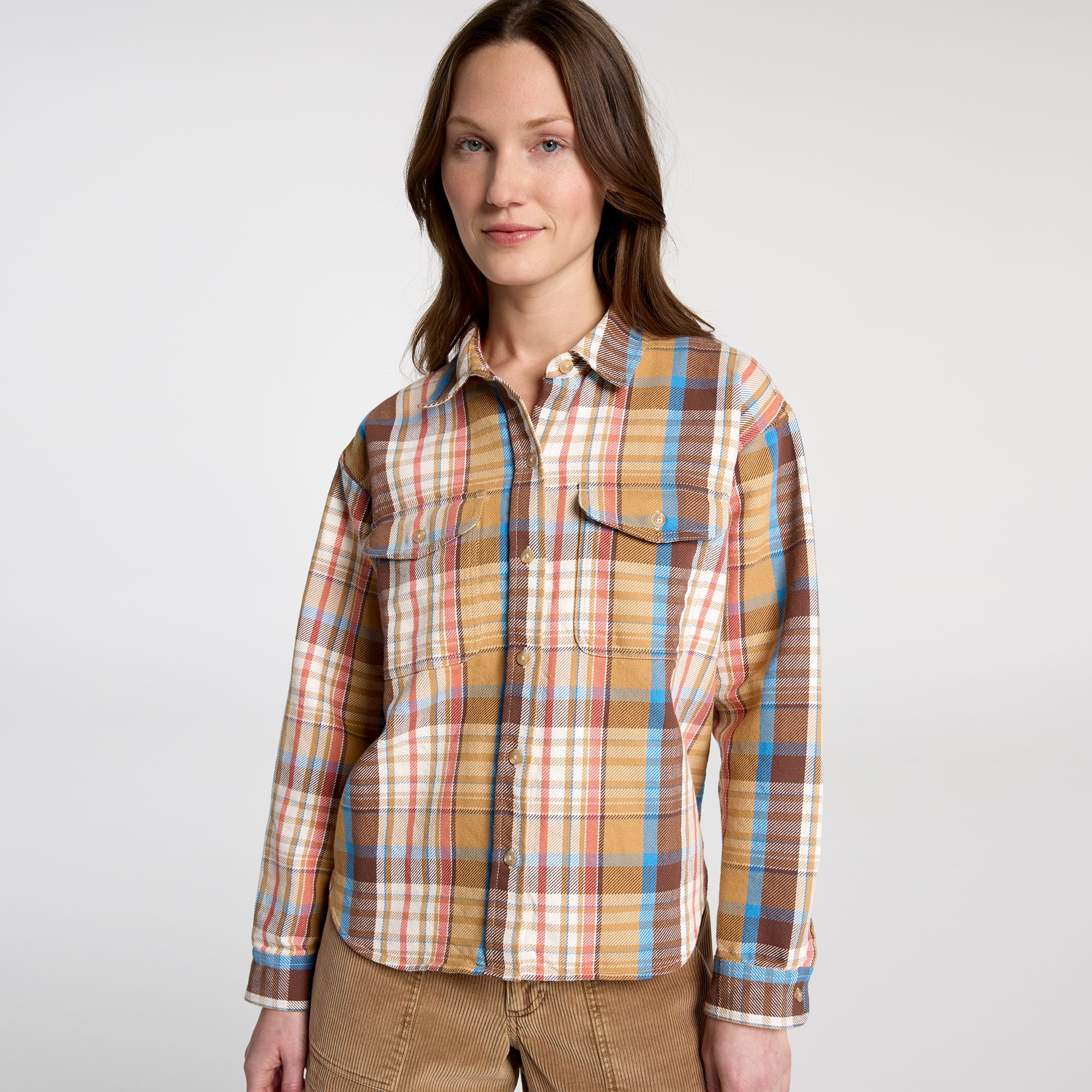 Alpine Design Women's Plaid Twill Long Sleeve Shirt