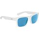 Stn Wht Frame/Blue Mir