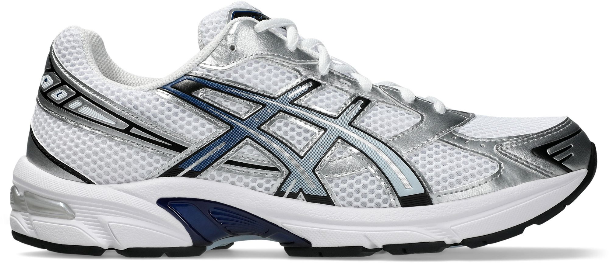 ASICS Men's GEL-1130 Shoes, M9/W10.5, White/Storm Cloud