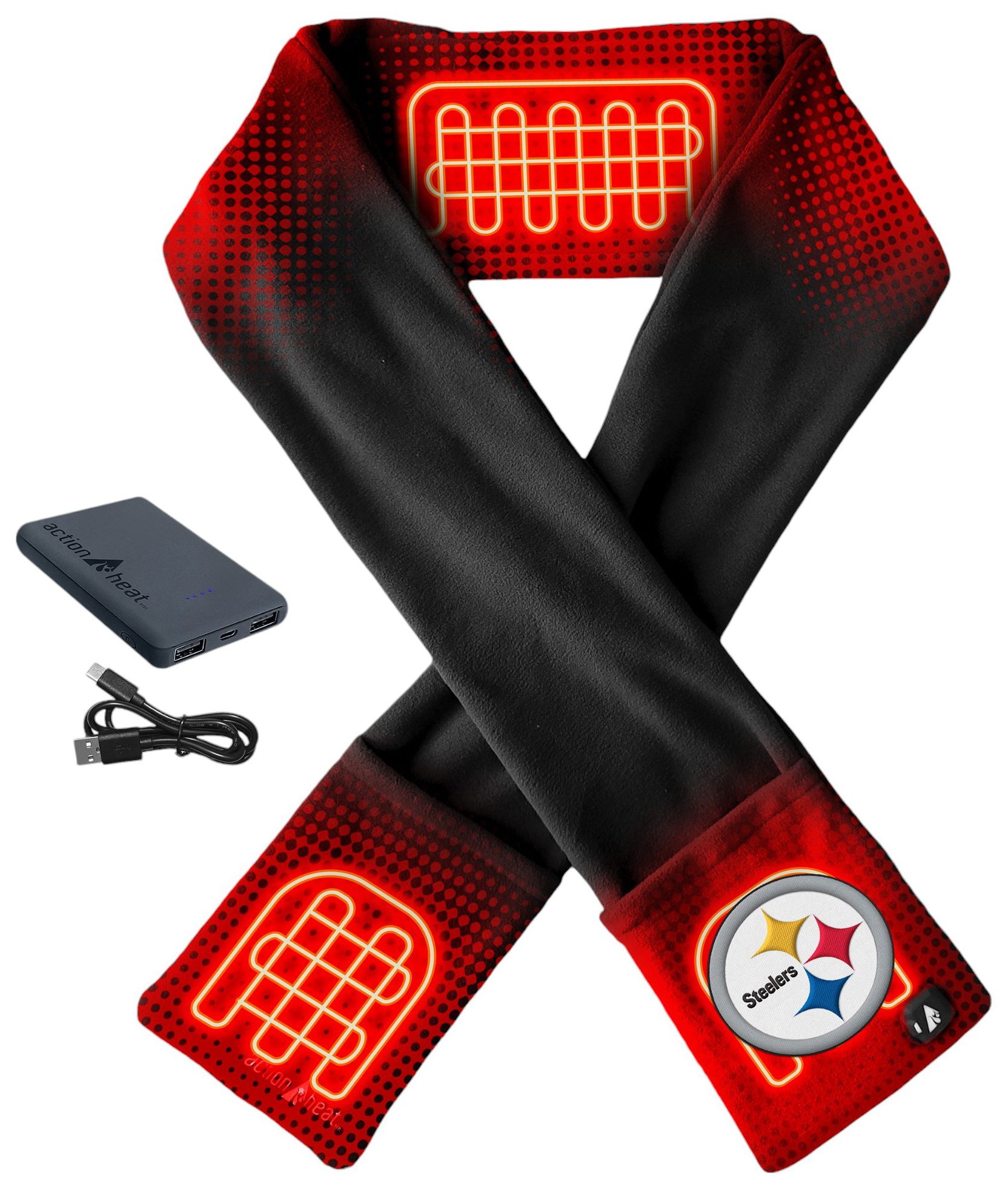 ActionHeat Pittsburgh Steelers 5V Battery Heated Scarf