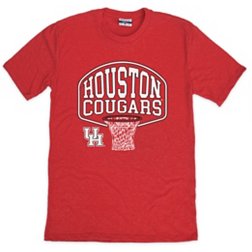 Where I'm From Men's Houston Cougars Red Basketball Hoop T-Shirt