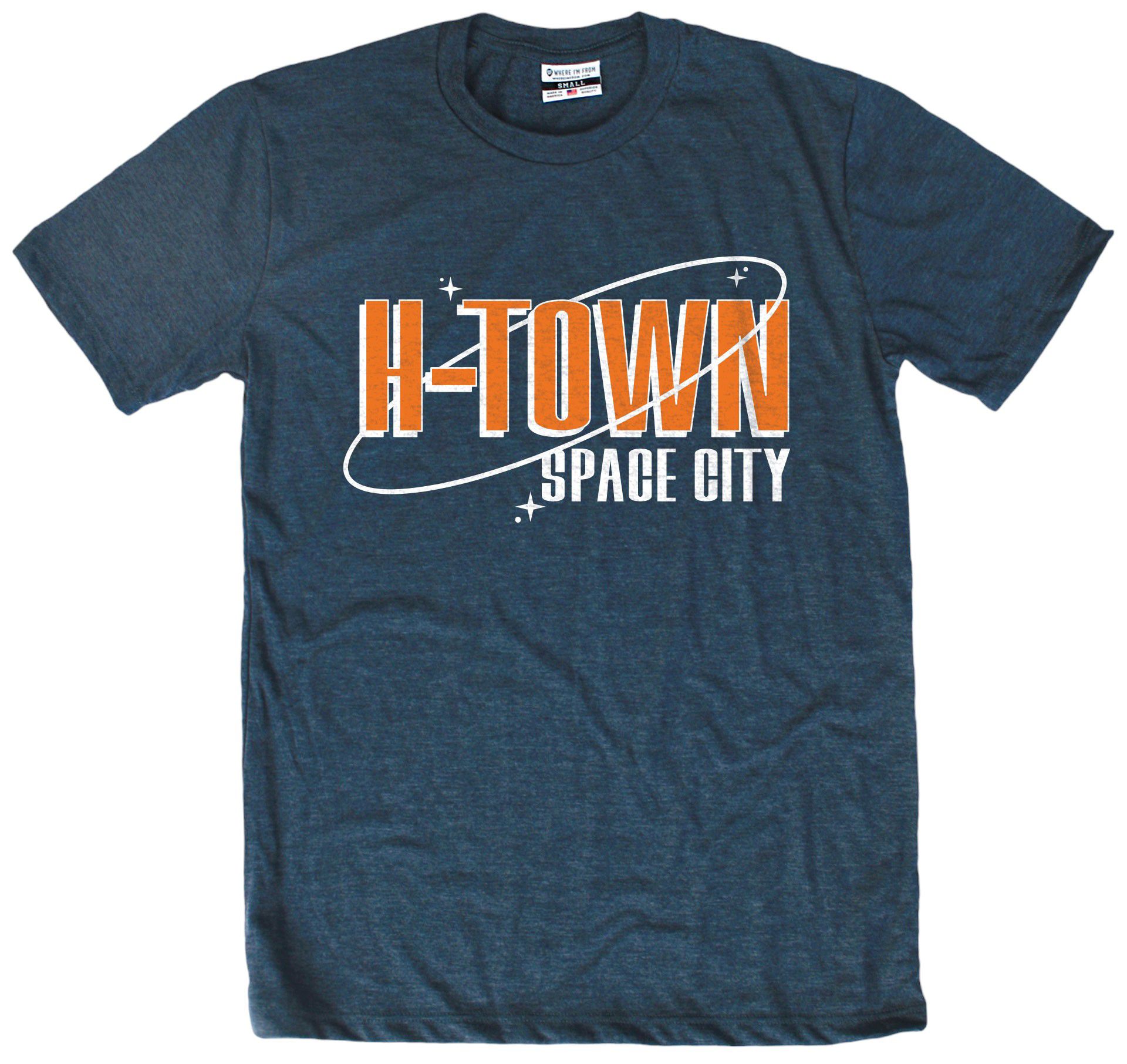 Where I'm From Adult Houston Navy Baseball T-Shirt