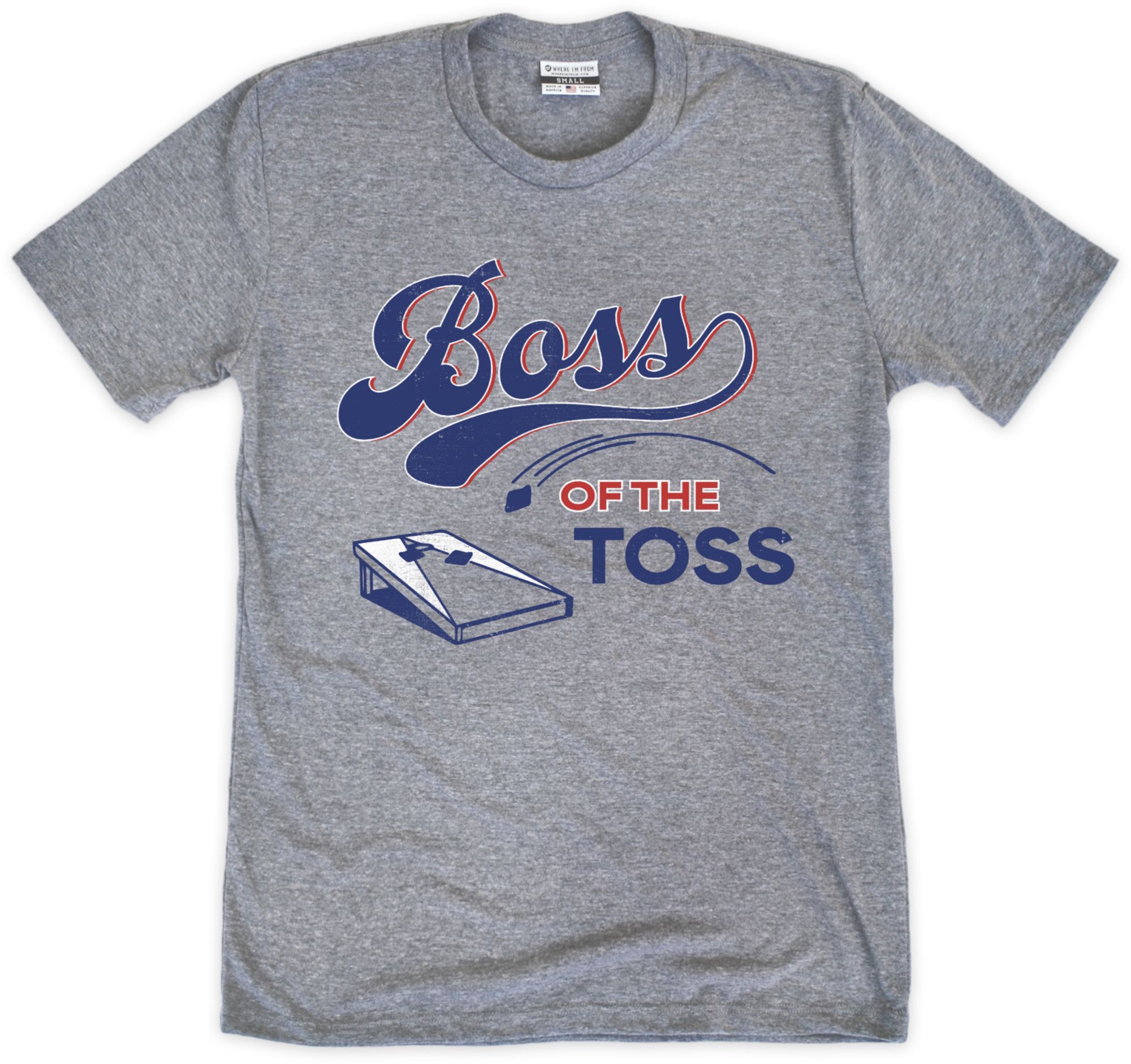 WHERE I'M FROM Men's Boss of The Toss Graphic T-Shirt