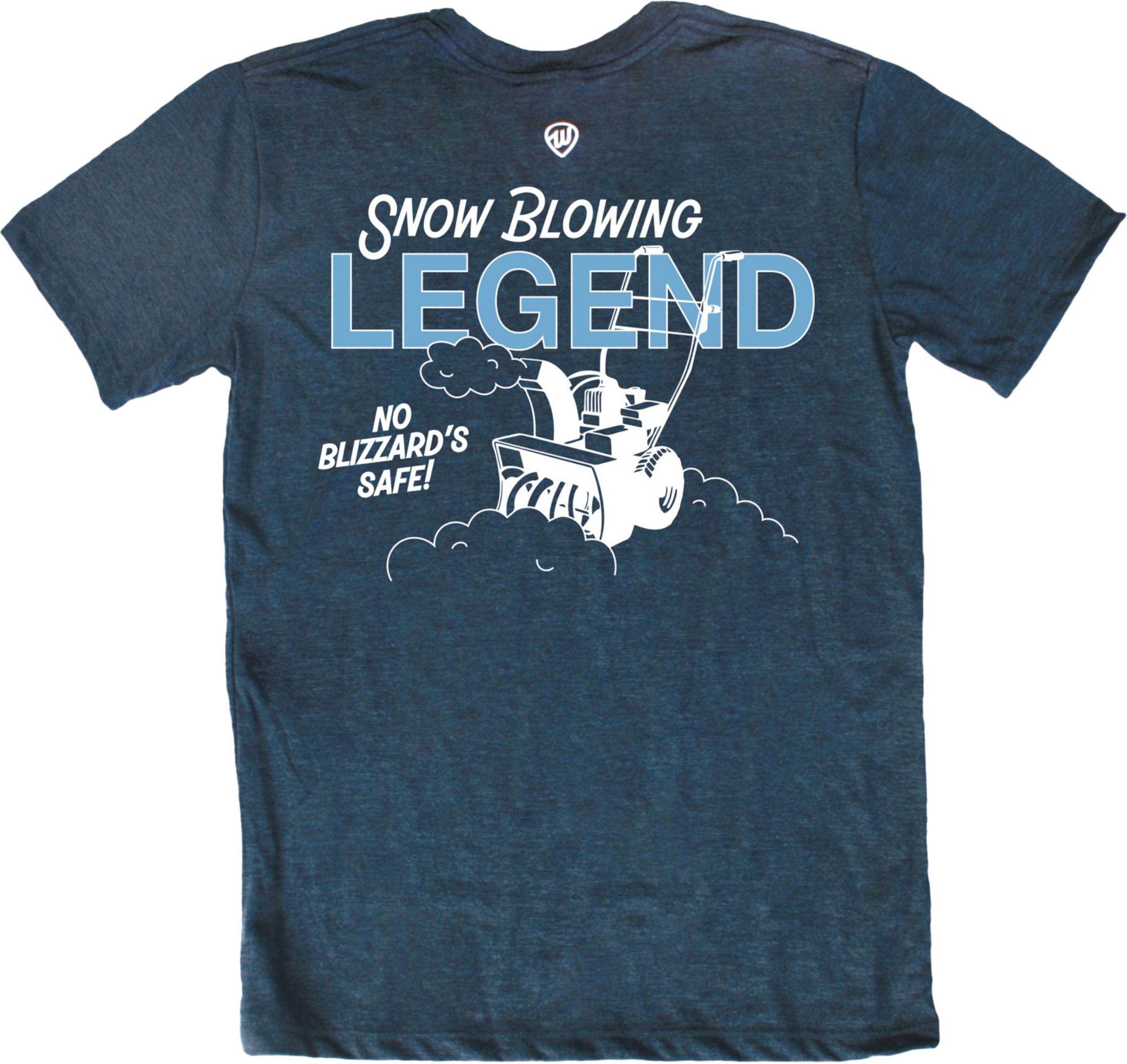 Where I'm From Men's Snow Blowing Legend Short Sleeve T-Shirt