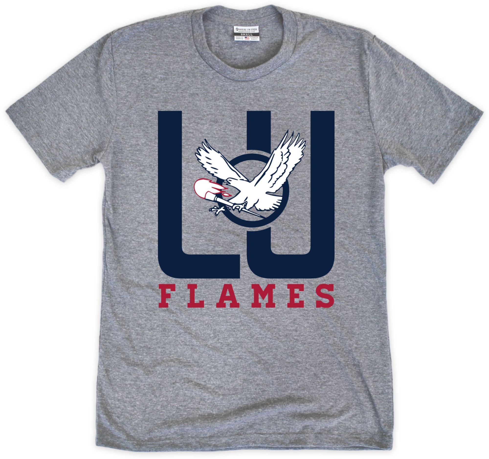 Where I'm From Adult Liberty Flames Logo T-Shirt