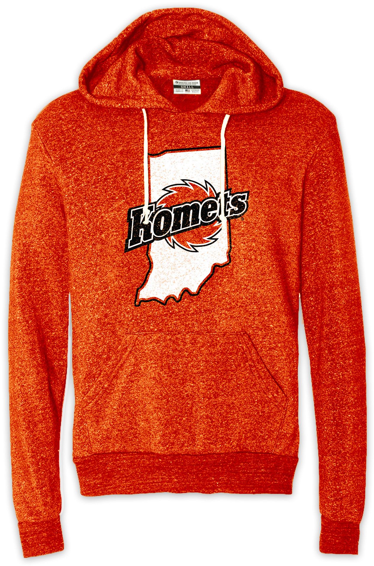 Where I'm From Unisex Fort Wayne Komets Orange Logo Hoodie