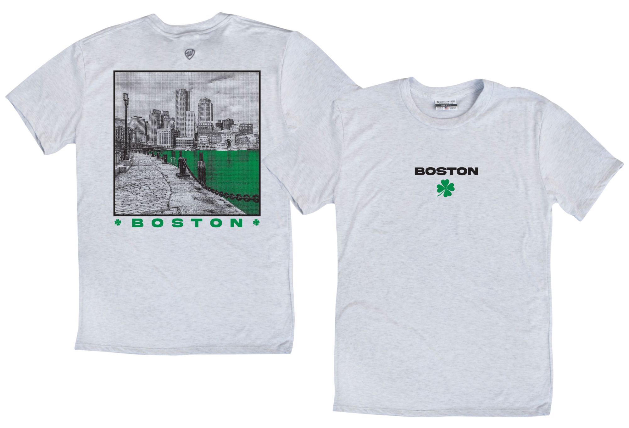 Where I'm From Adult Boston St. Patrick's Day City 2Sided T-Shirt