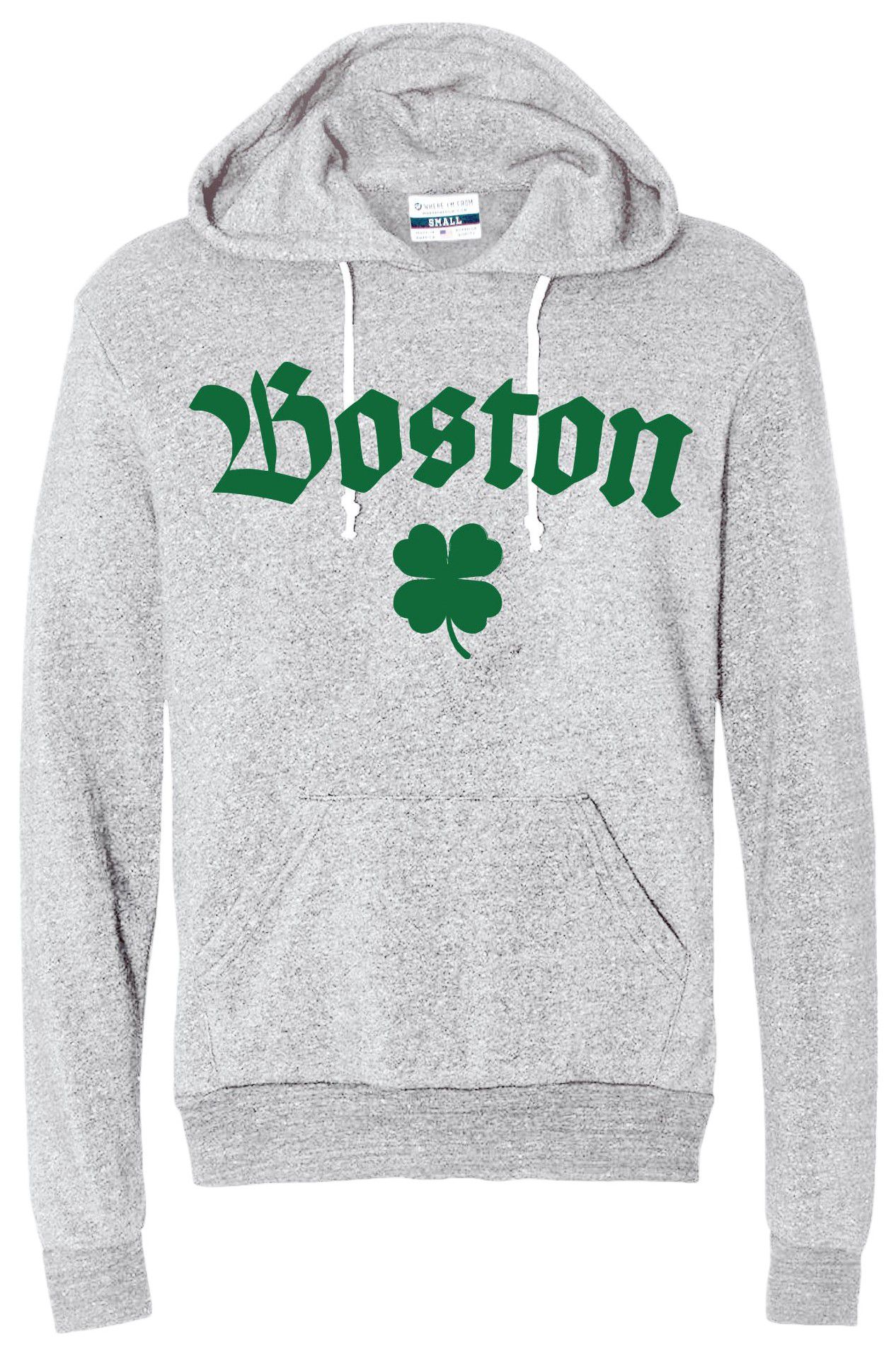 Where I'm From Unisex Boston St. Patrick's Day 2025 White Script Pullover Hoodie