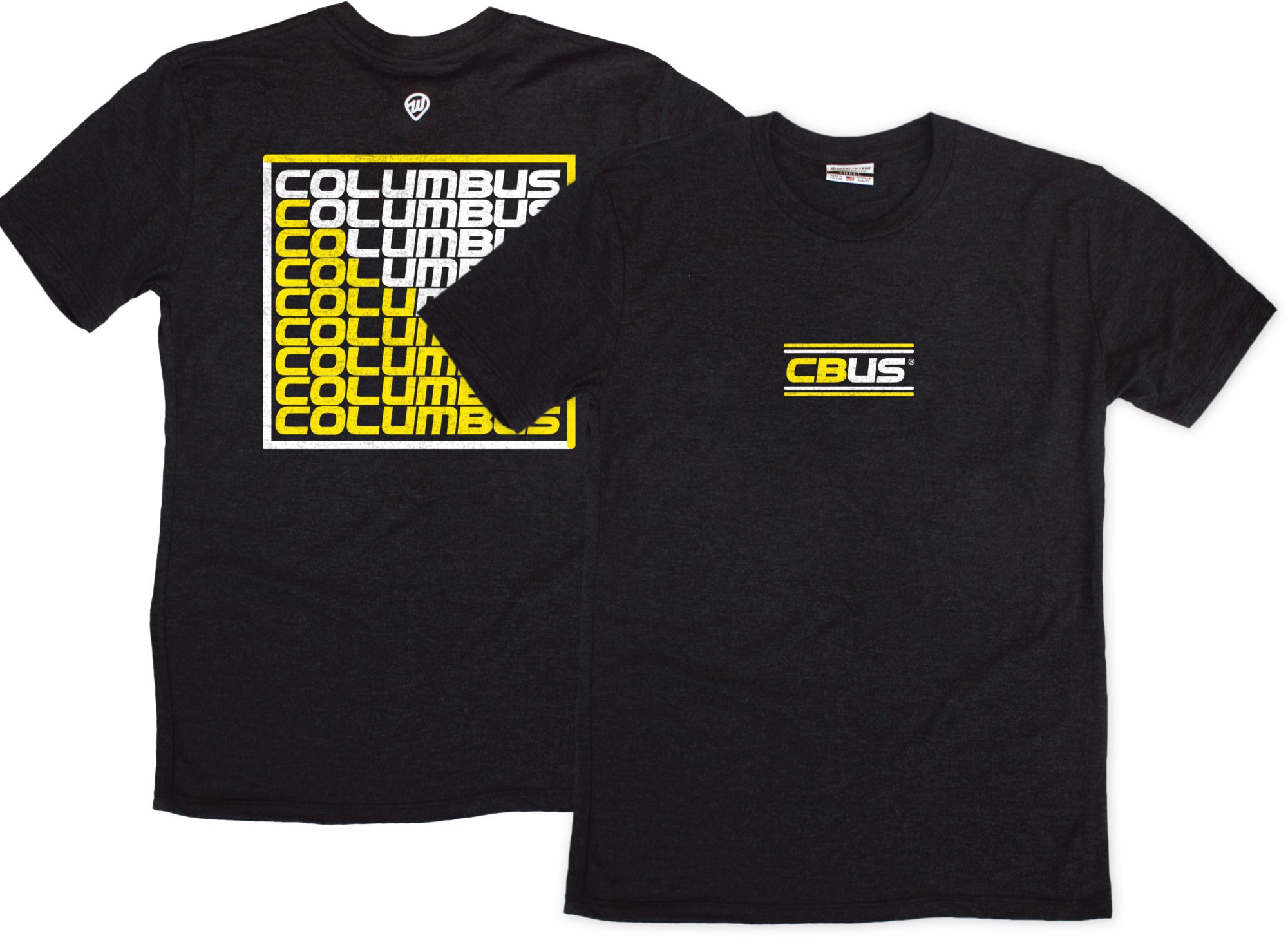 Where I'm From Adult Columbus Black Cbus T-Shirt