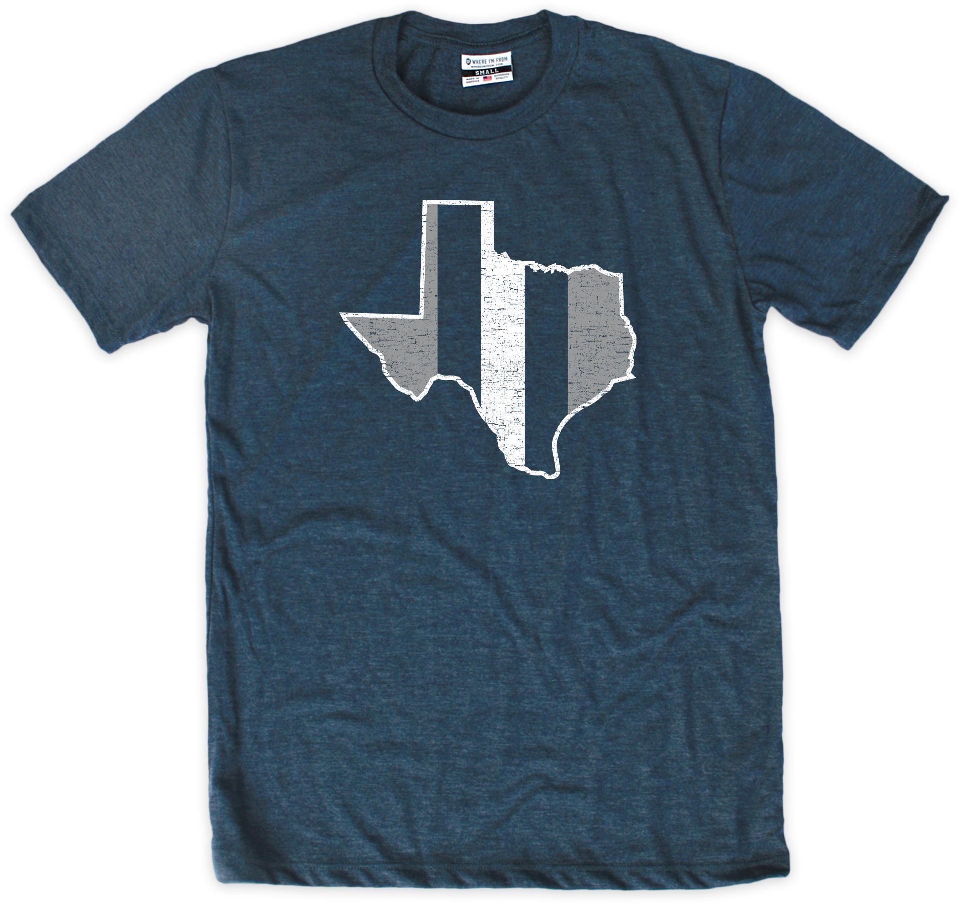 Where I'm From Adult Dallas Stripe T-Shirt