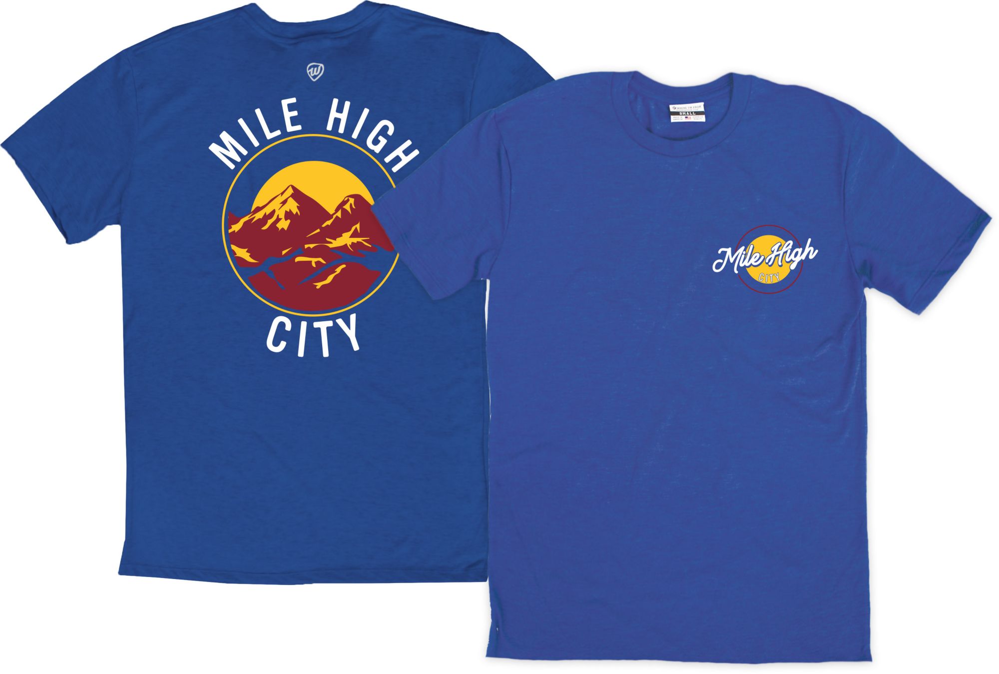 Where I'm From Adult Denver Mile High Blue T-Shirt