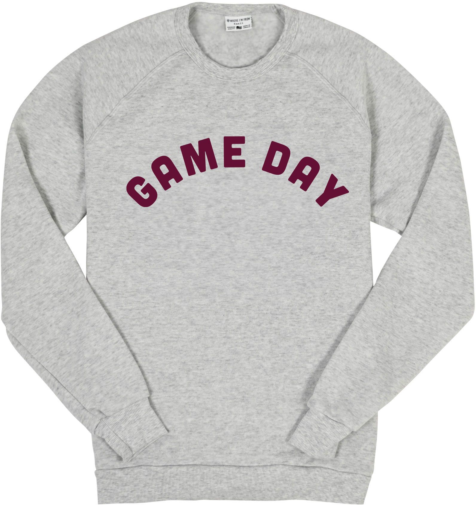 Where I'm From Adult Texas Gameday Crewneck Sweatshirt