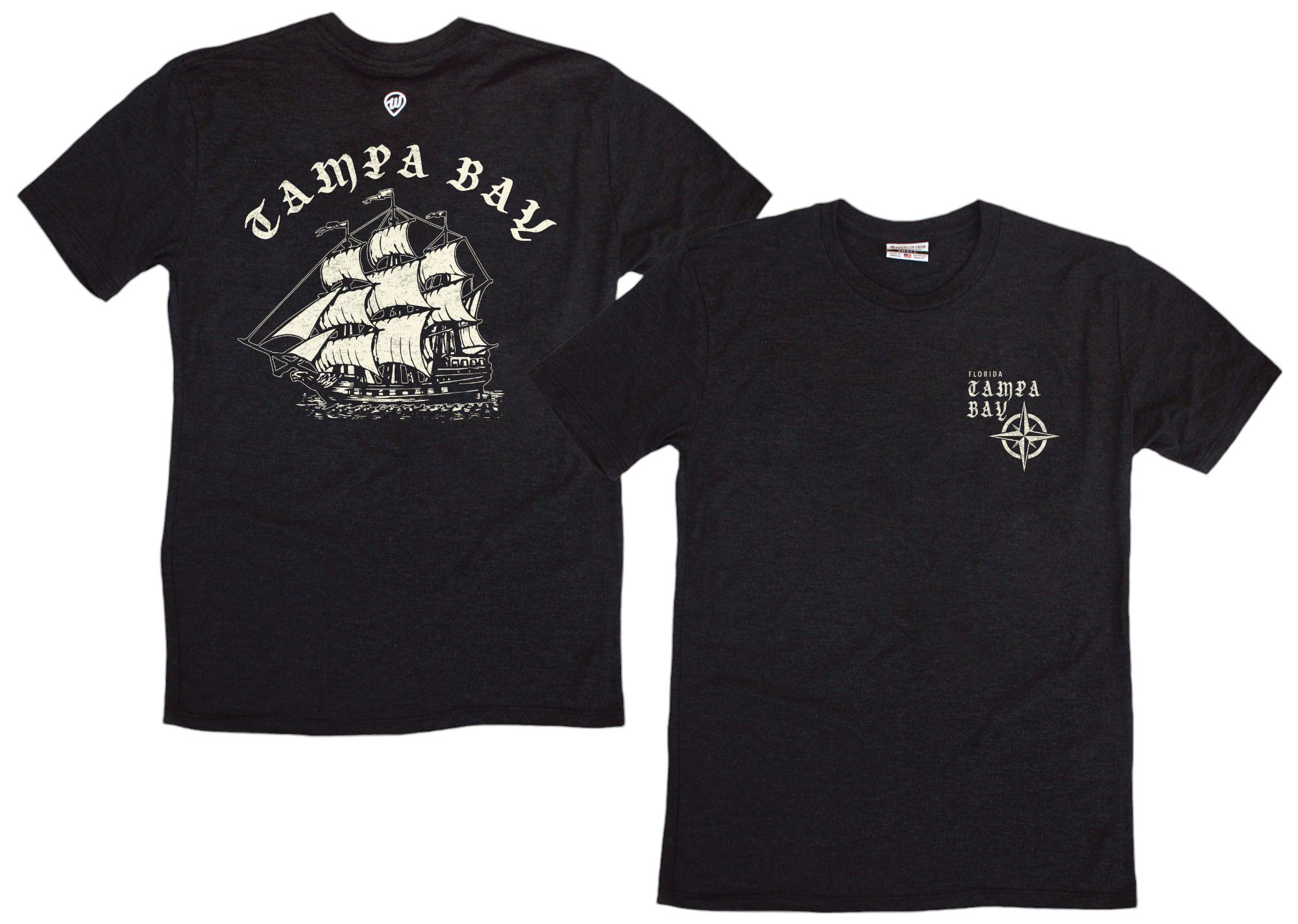Where I'm From Adult Gasparilla Ship 2 Sided T-Shirt