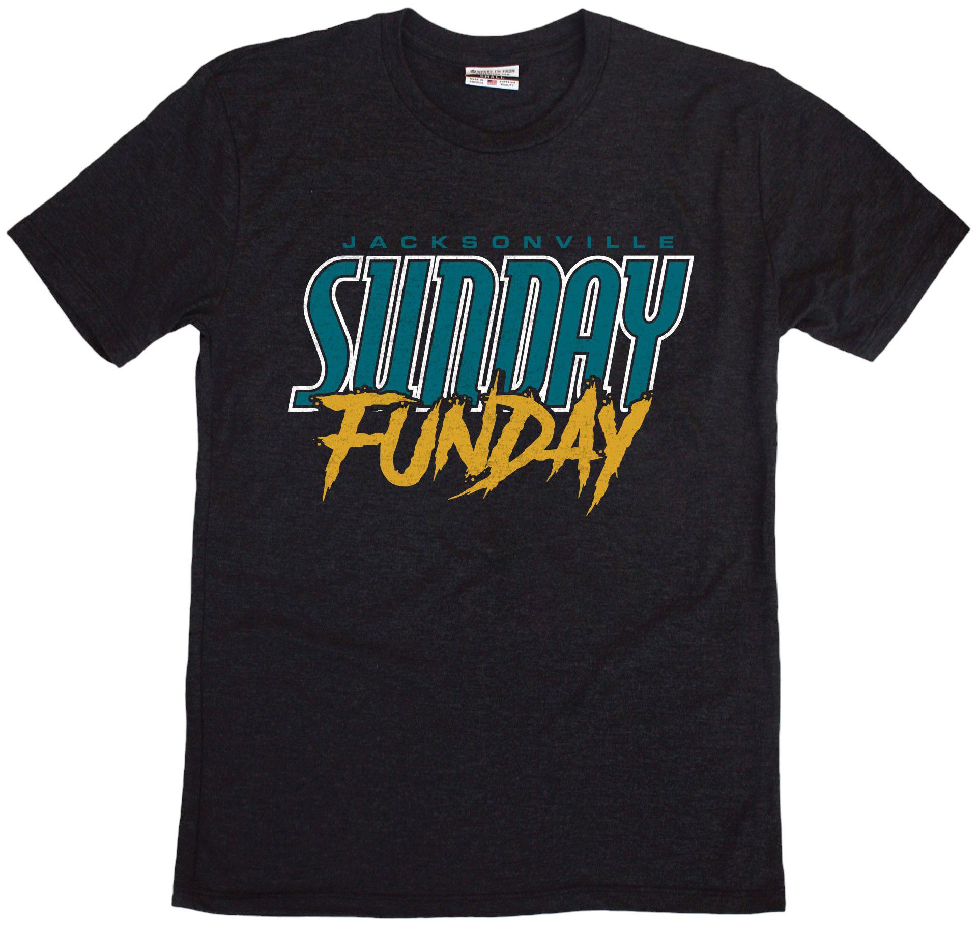Where I'm From Adult Jackonsville Sunday Funday T-Shirt