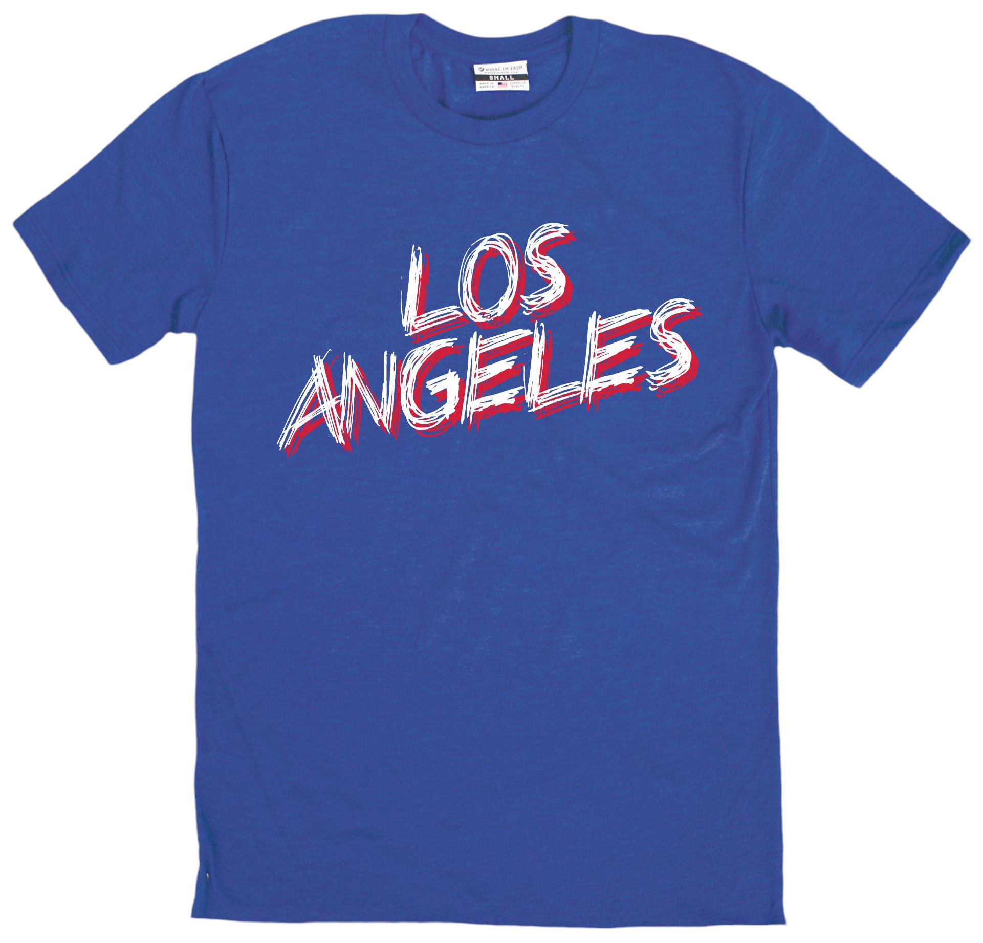 Where I'm From Adult Los Angeles Script T-Shirt