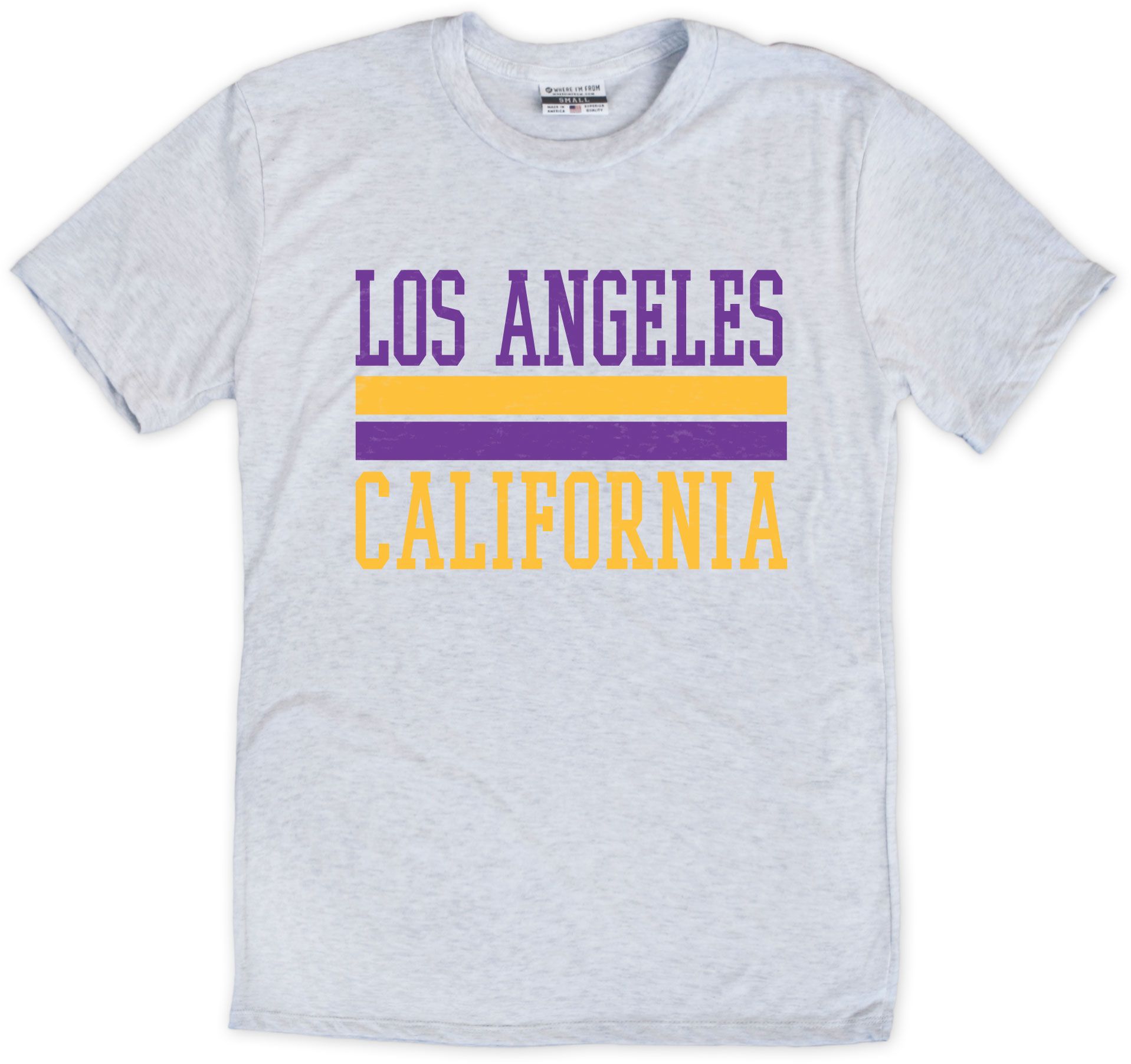 Where I'm From Adult Los Angeles Bar White T-Shirt