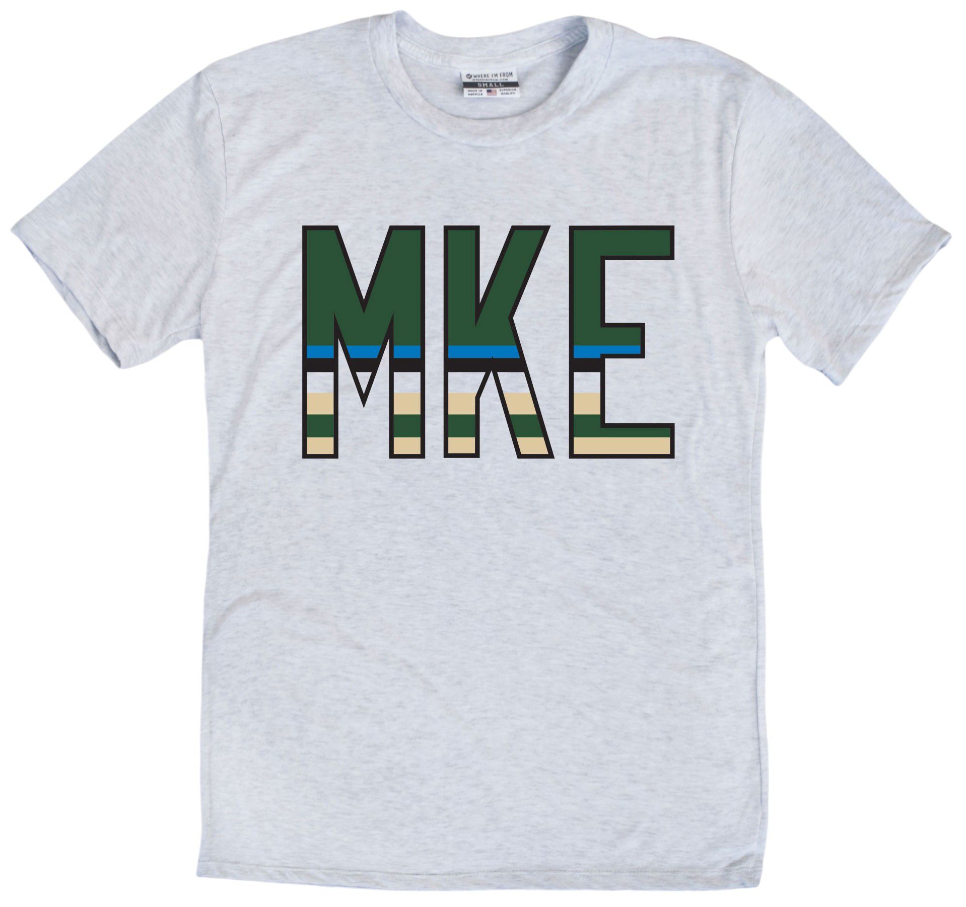 Where I'm From Adult Milwaukee City Code T-Shirt