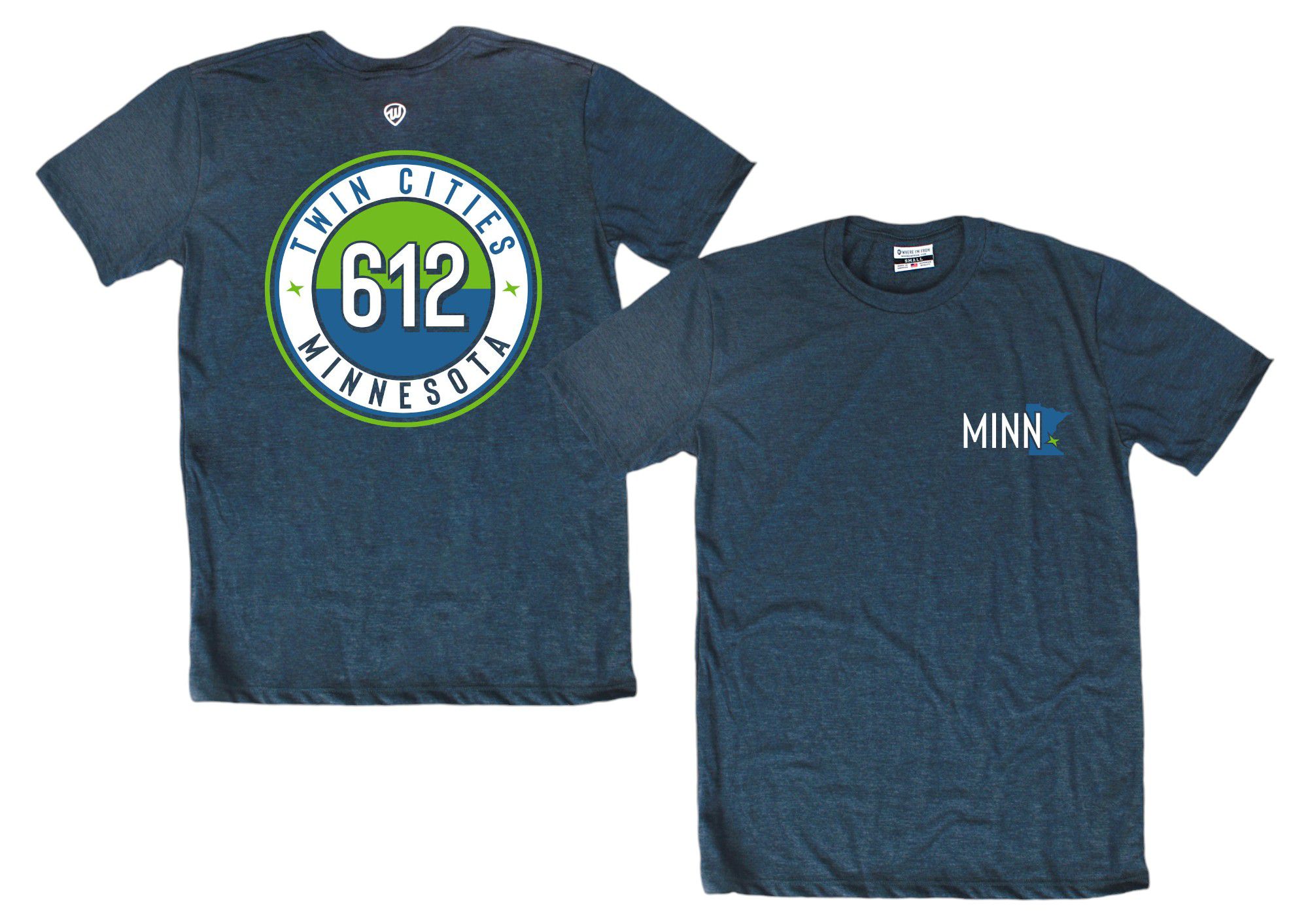 Where I'm From Adult Minnesota 2Sided Circle T-Shirt