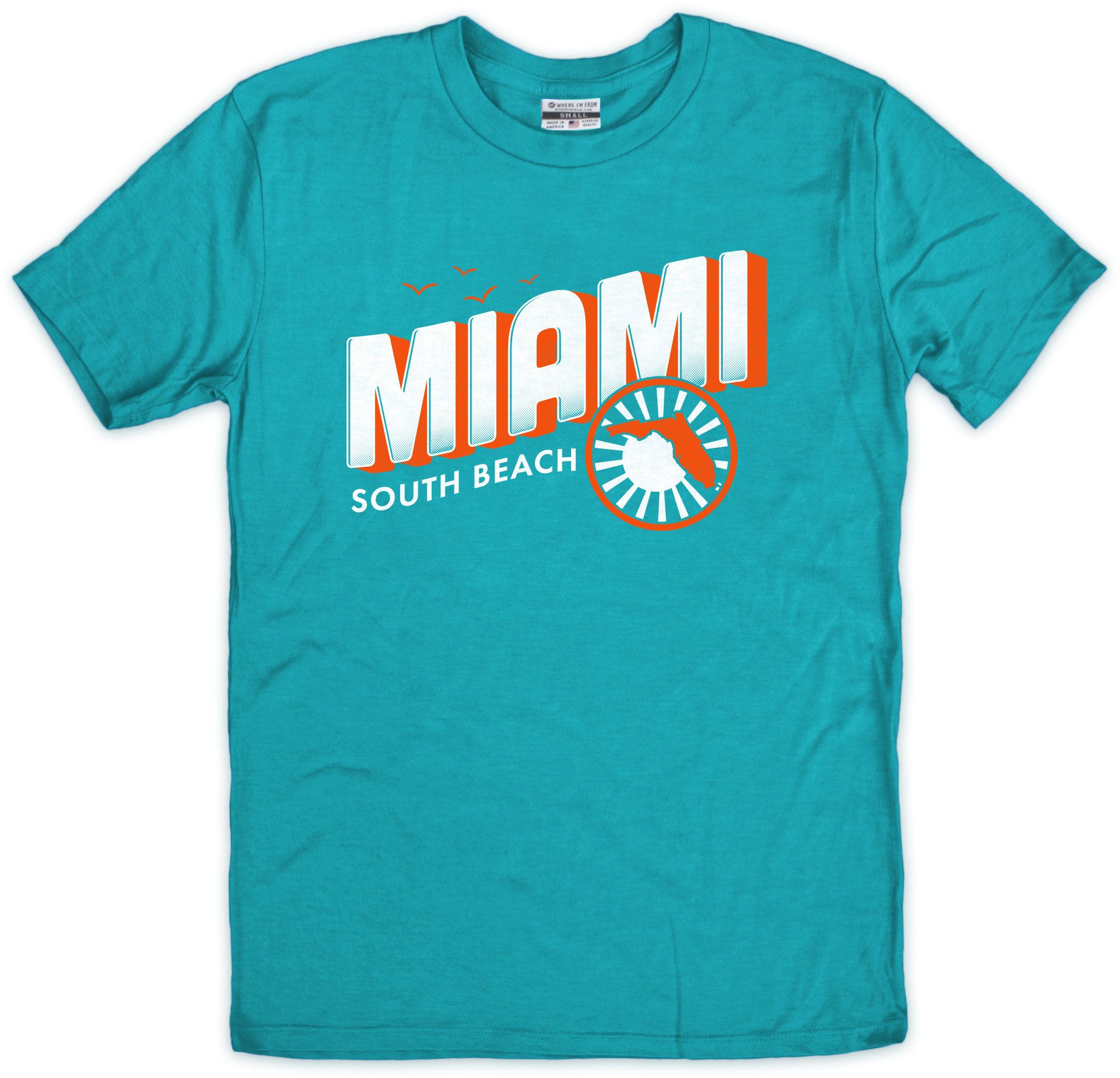 Where I'm From Adult Miami Script T-Shirt