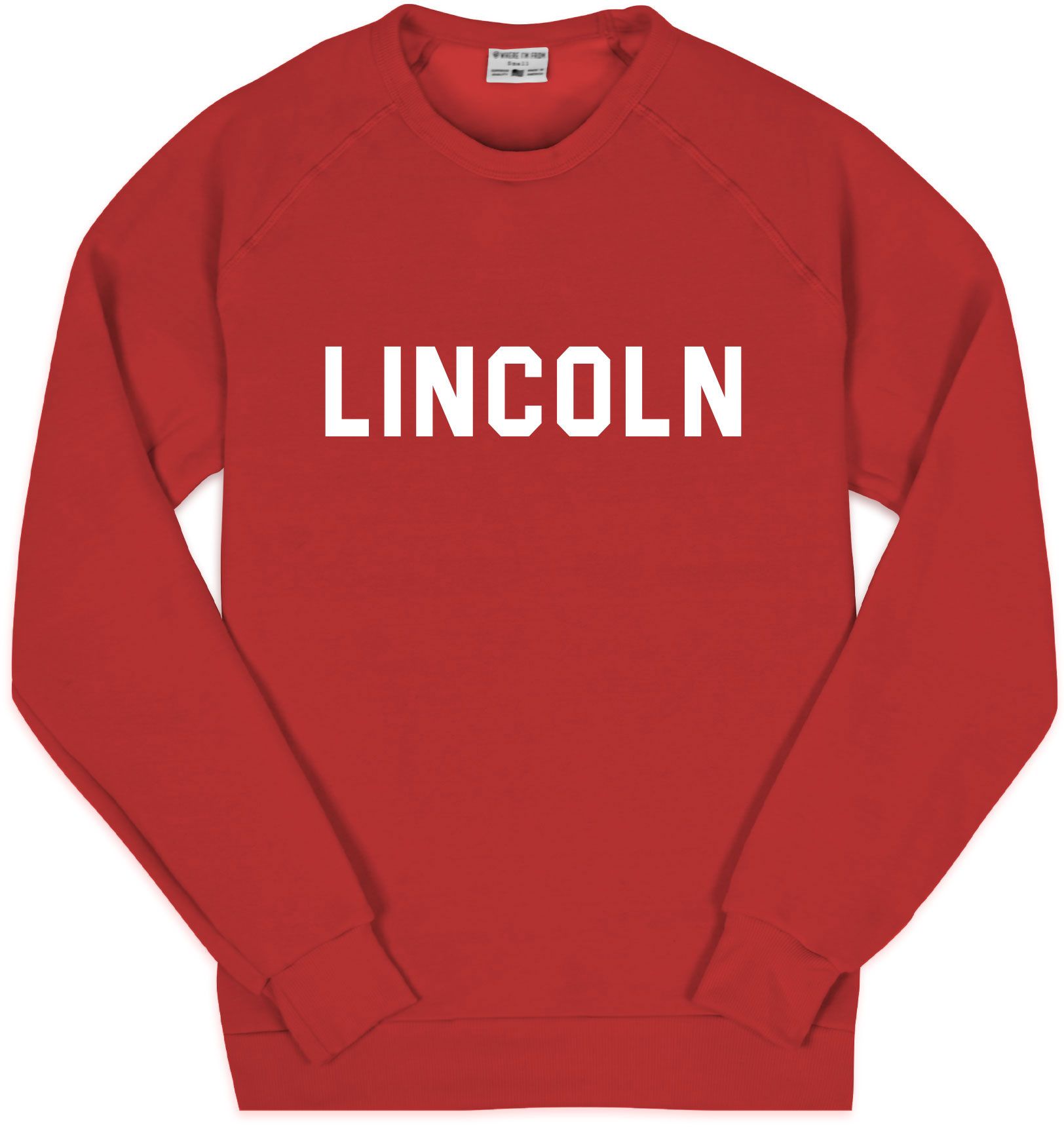 Where I'm From Adult Lincoln College Crewneck Sweatshirt