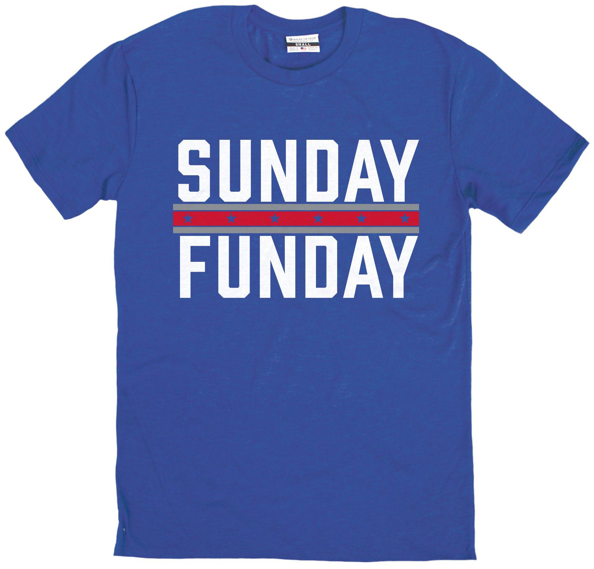 Where I'm From Adult New York Sunday Funday T-Shirt
