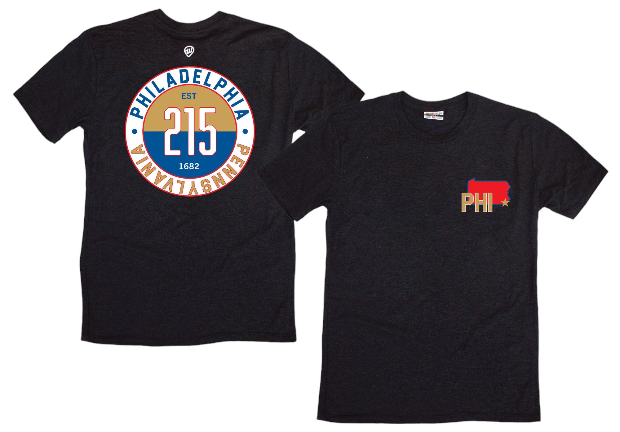 Where I'm From Adult Philadelphia 2Sided Circle T-Shirt