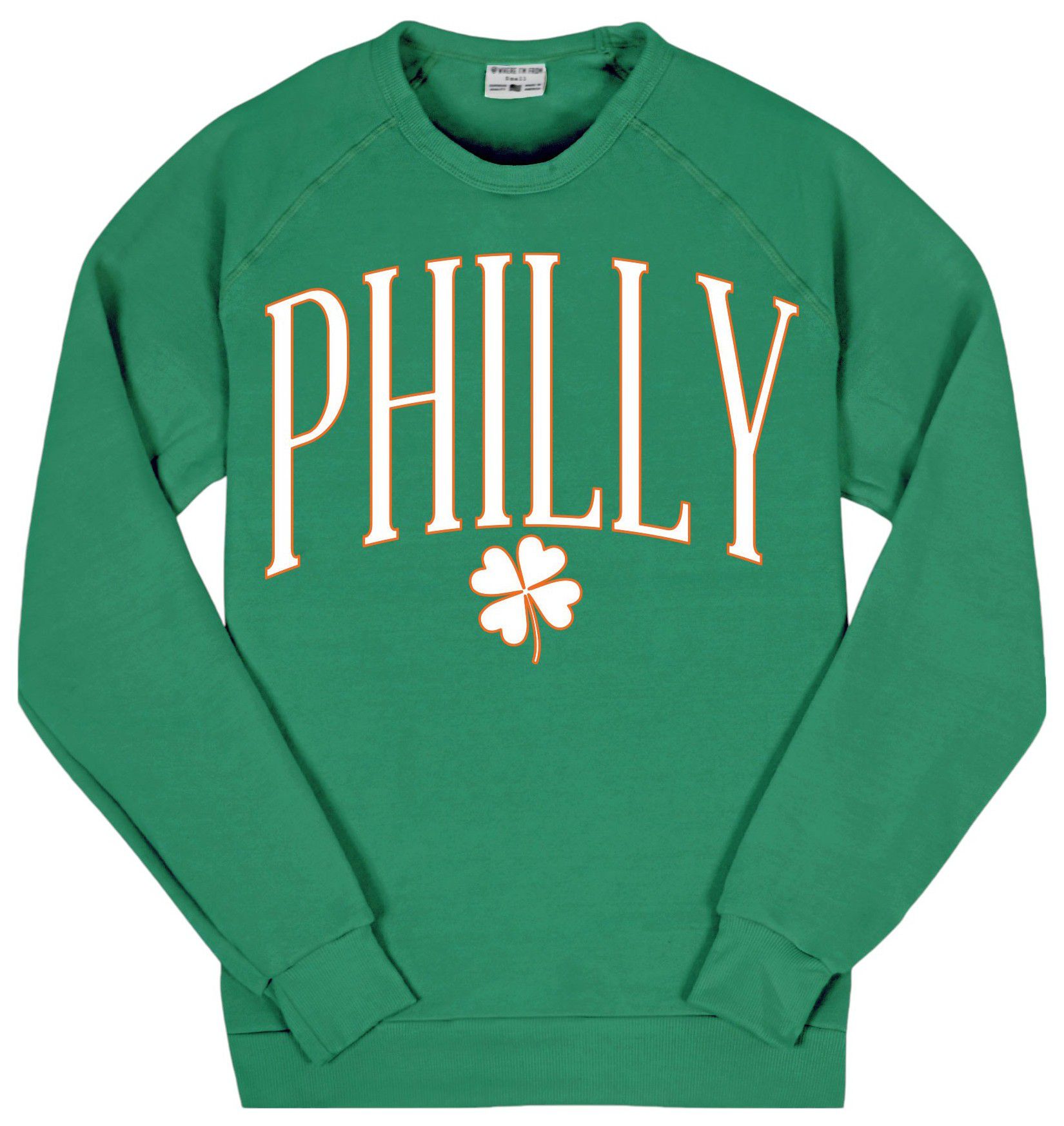 Where I'm From Adult Philadelphia Arch Script Crewneck Fleece Sweatshirt