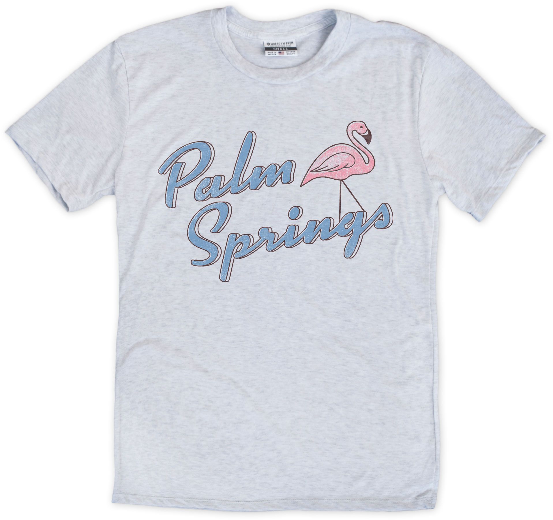 Where I'm From Adult Palm Springs Flame T-Shirt