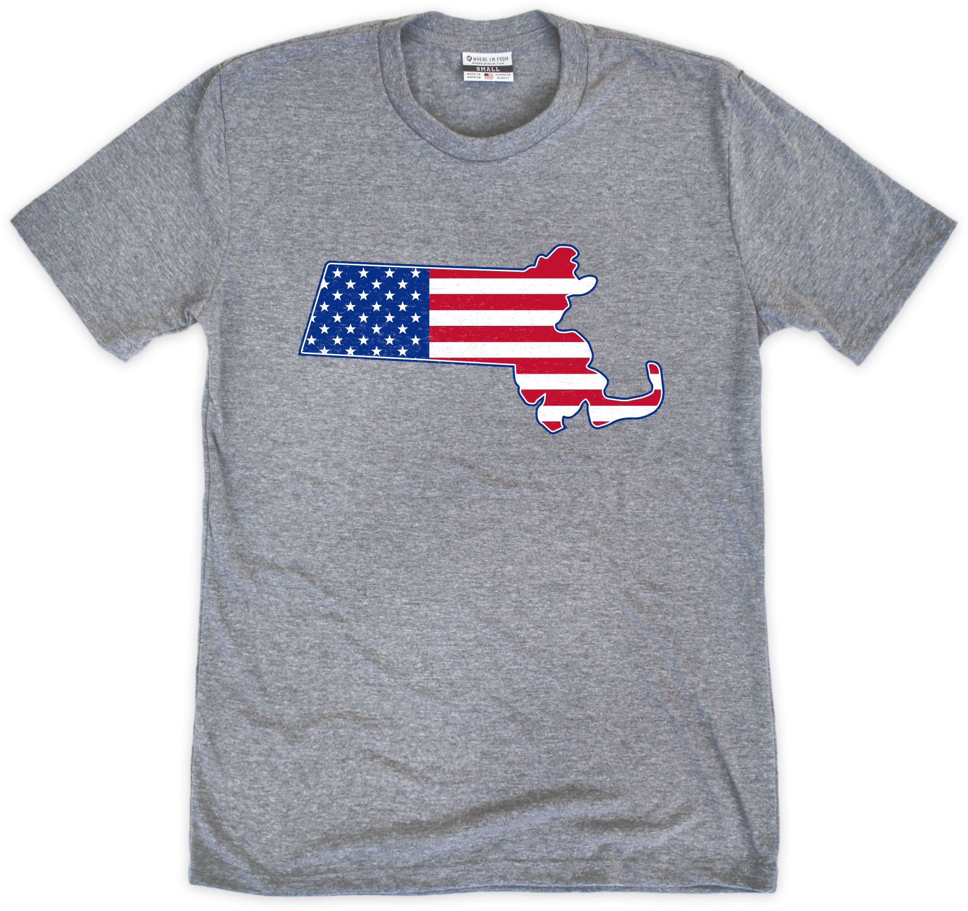 Where I'm From Adult Boston State T-Shirt