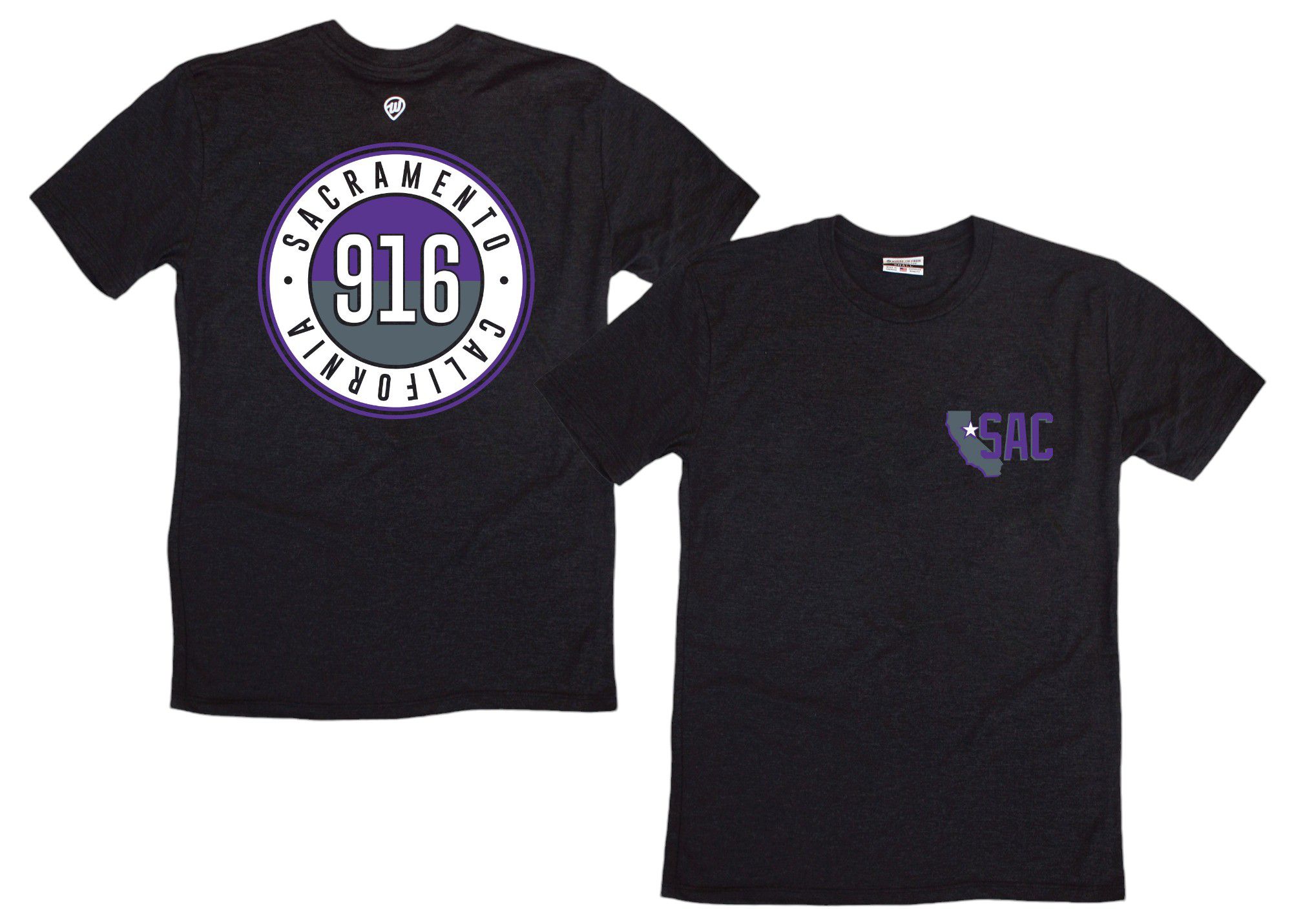 Where I'm From Adult Sacrimento 2Sided Circle T-Shirt