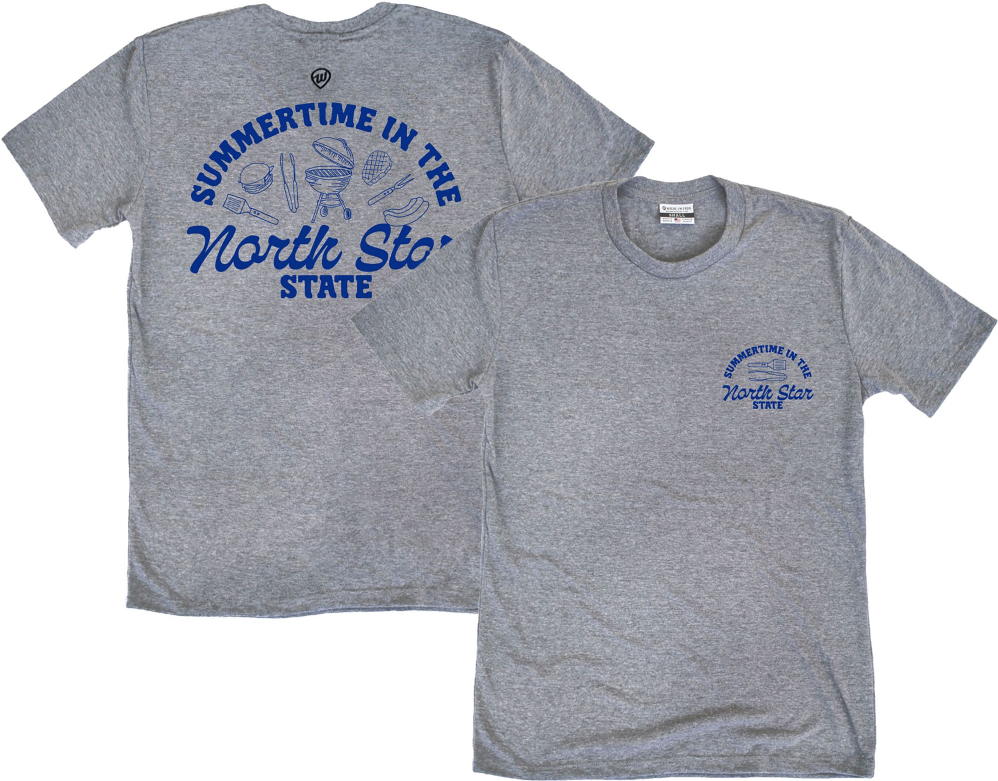 Where I'm From Adult Minnesota Grey Summertime T-Shirt