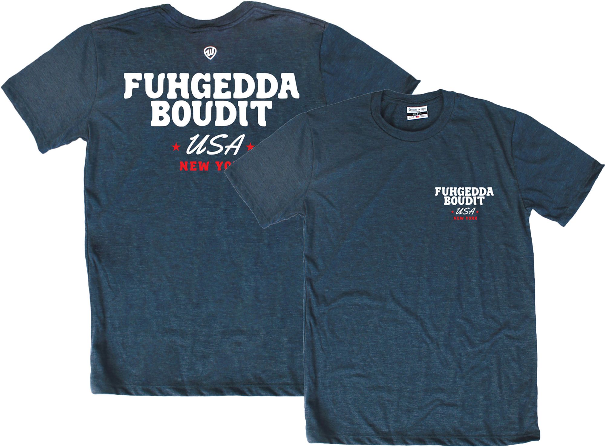 Where I'm From Adult New York City Navy Slogan T-Shirt