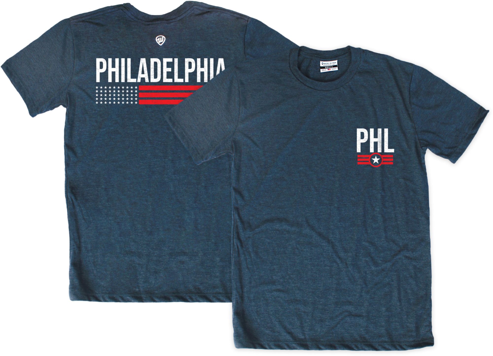 Where I'm From Adult Philadelphia Stripe T-Shirt
