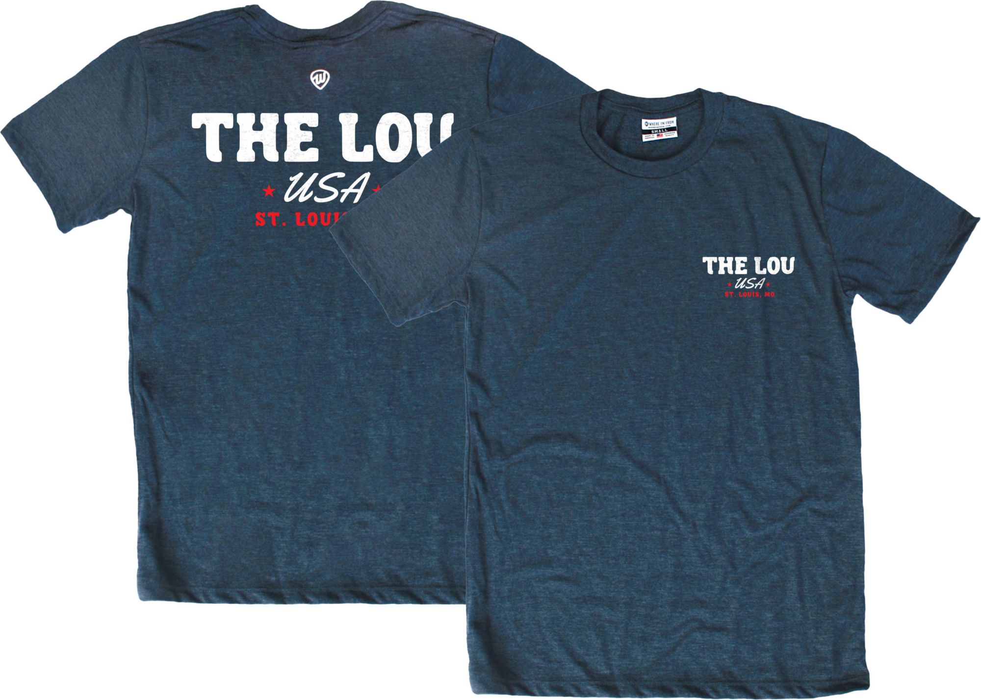 Where I'm From Adult St. Louis Navy Slogan T-Shirt