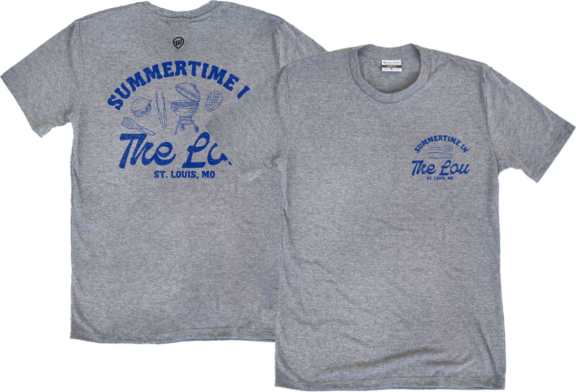 Where I'm From Adult St. Louis Grey Summertime T-Shirt