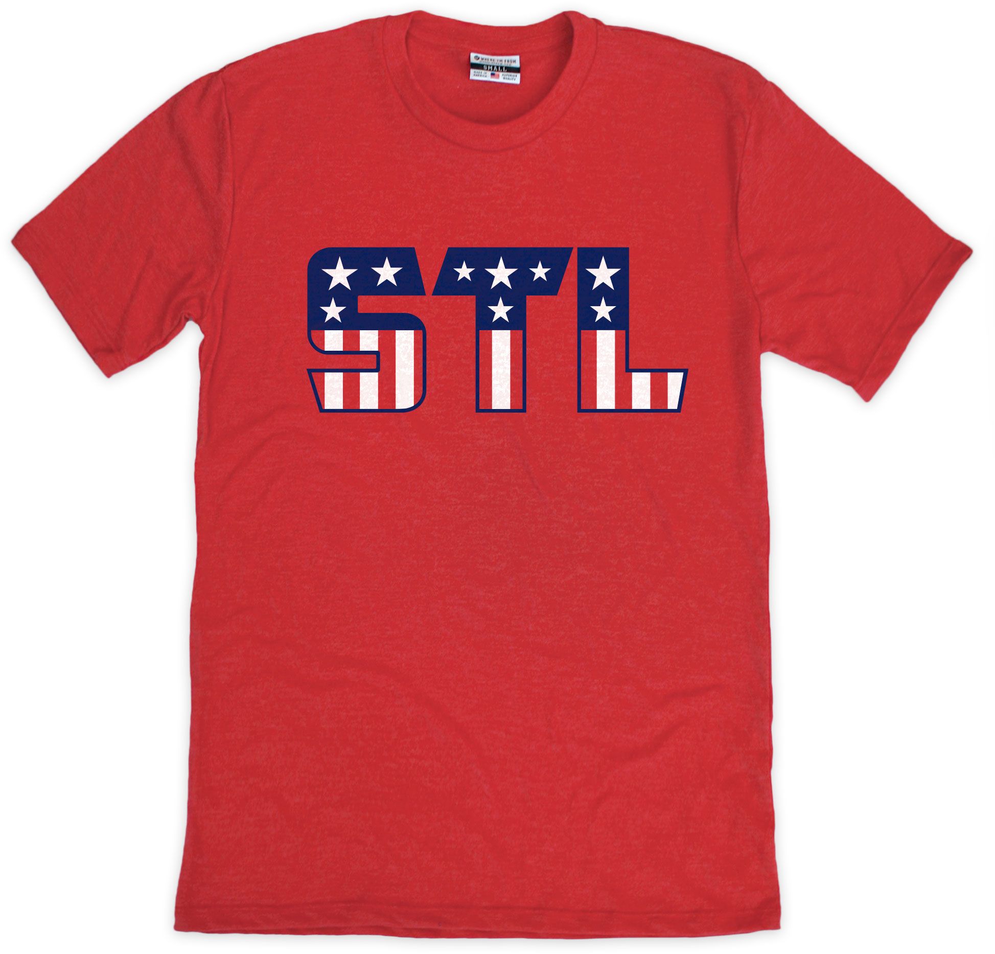 Where I'm From Adult St. Louis Red USA T-Shirt