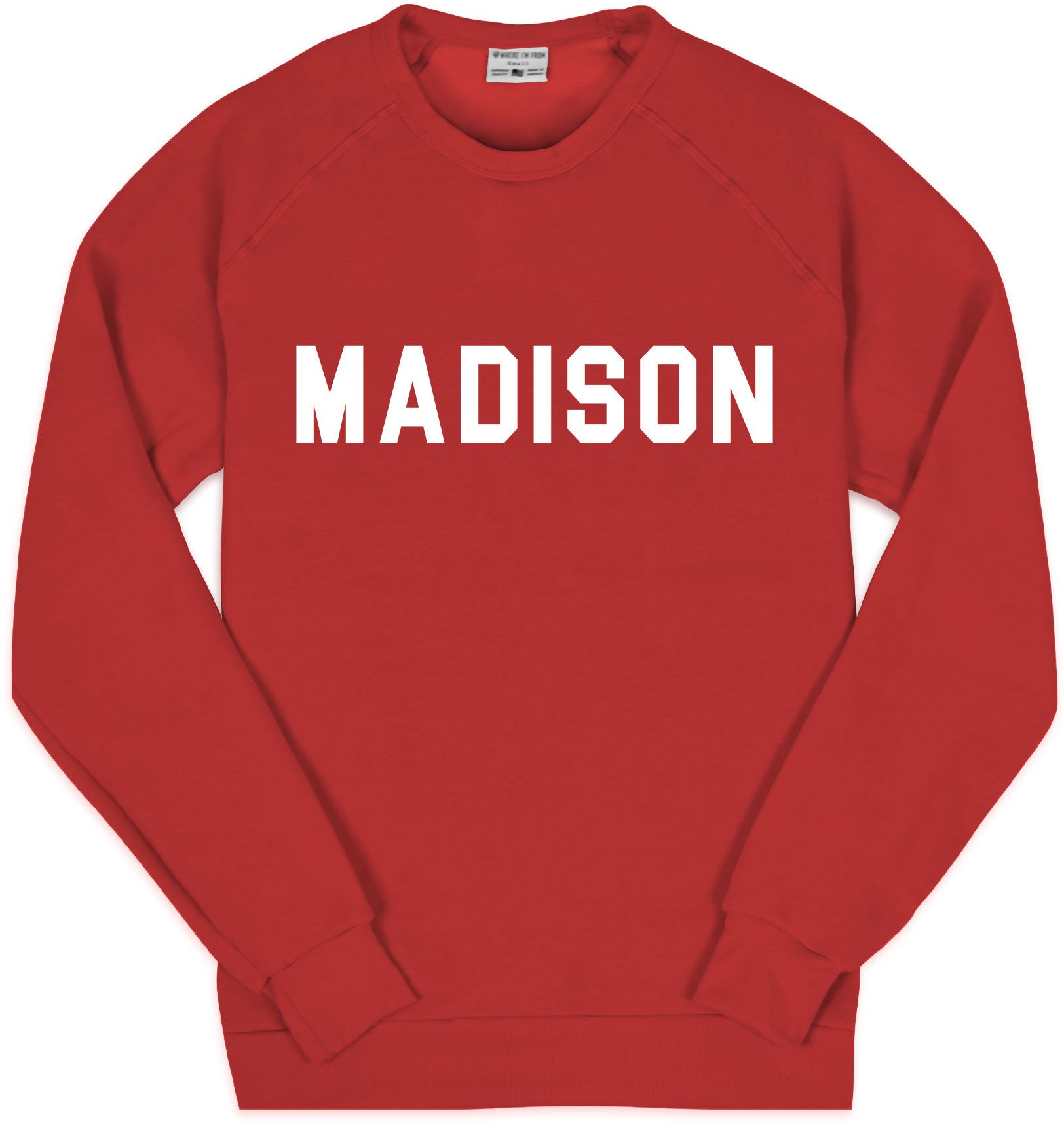 Where I'm From Adult Madison College Crewneck Sweatshirt