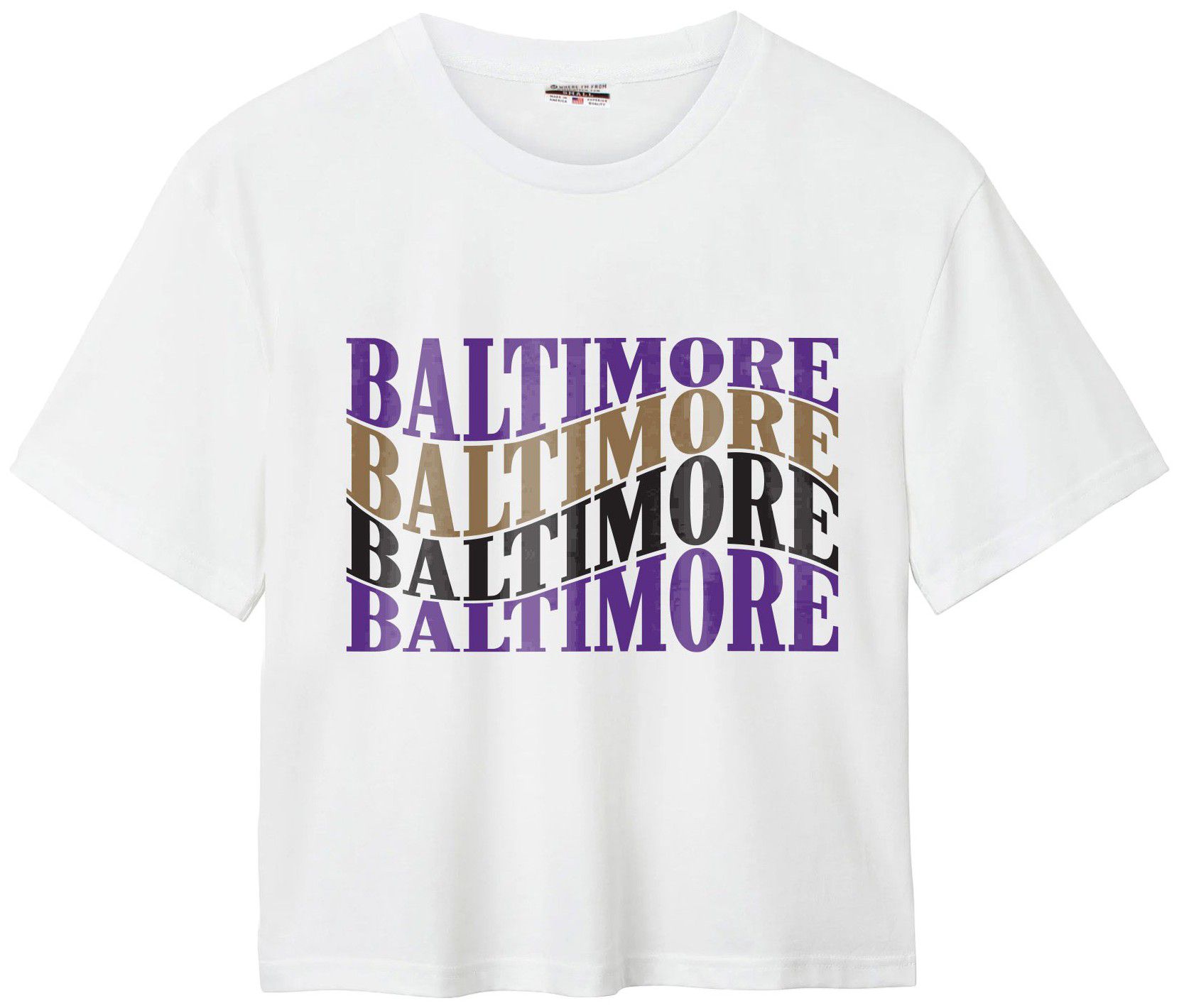 Where I'm From Women's Baltimore Repeat Easy T-Shirt