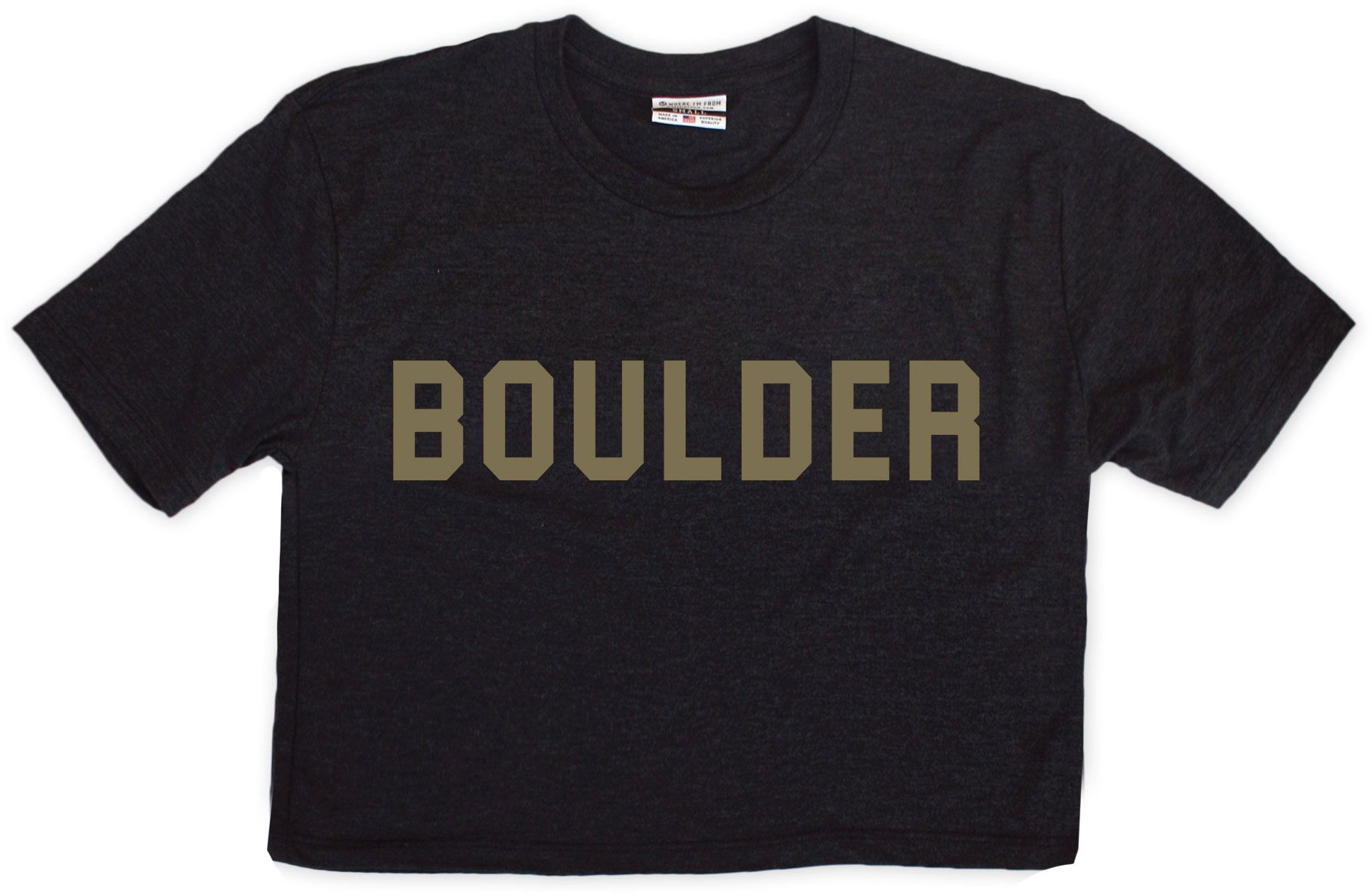 Where I'm From Women's Boulder College Cropped T-Shirt