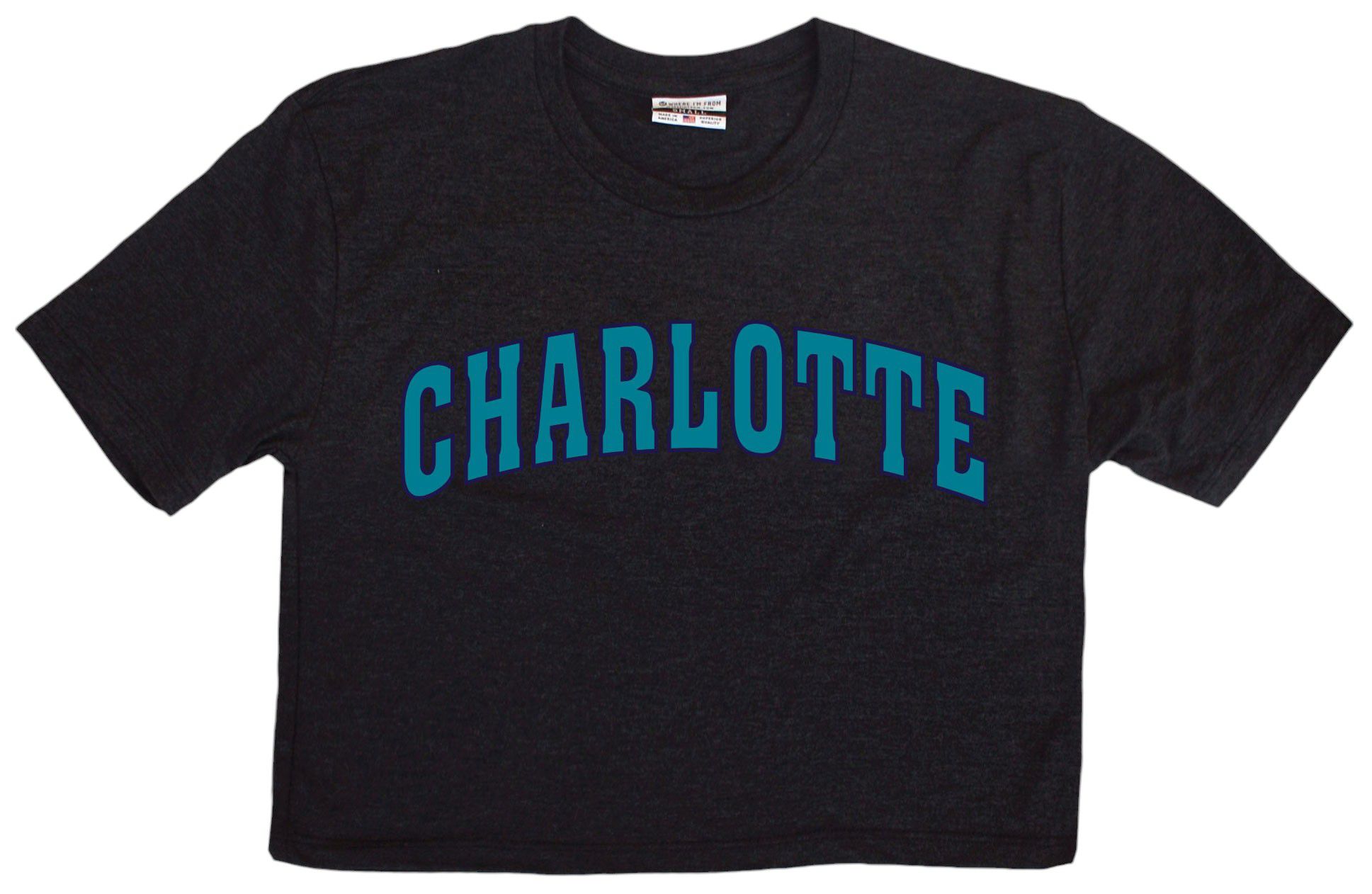 Where I'm From Women's Charlotte 2Sided Double Zero Cropped T-Shirt