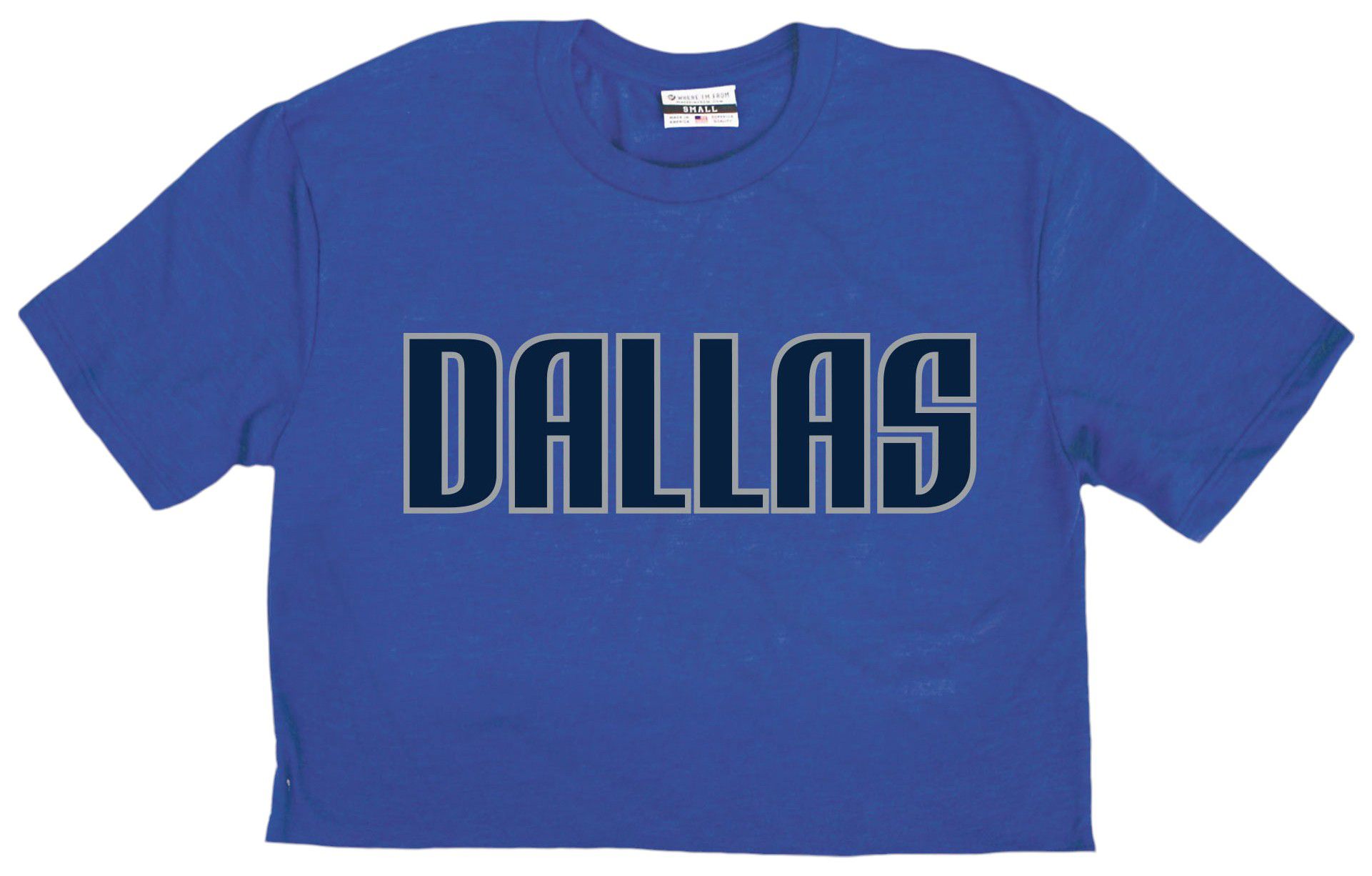 Where I'm From Women's Dallas 2Sided Double Zero Cropped T-Shirt