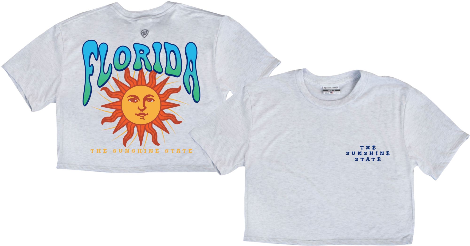 Where I'm From Woman's Florida Sun Cropped T-Shirt