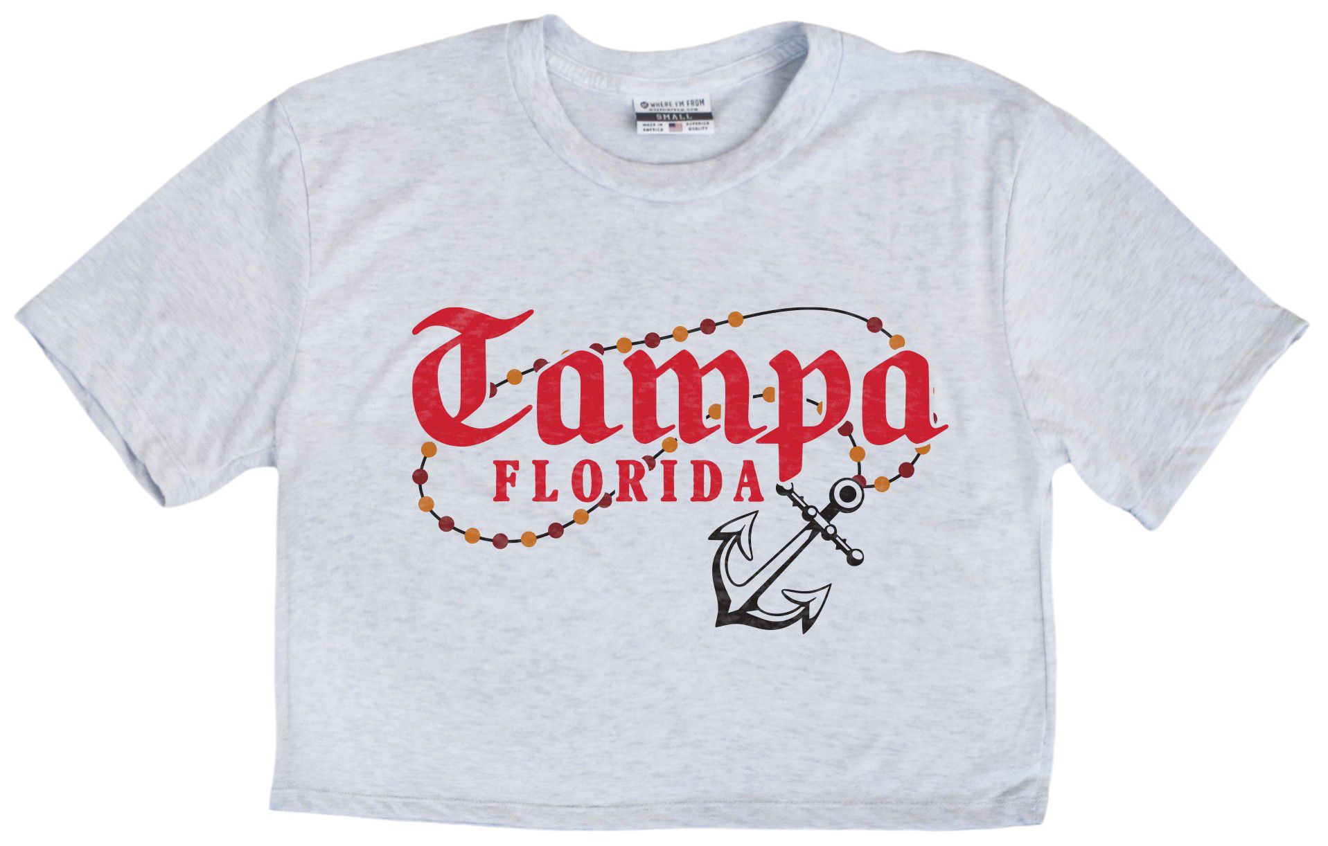Where I'm From Women's Gasparilla Anchor Cropped T-Shirt