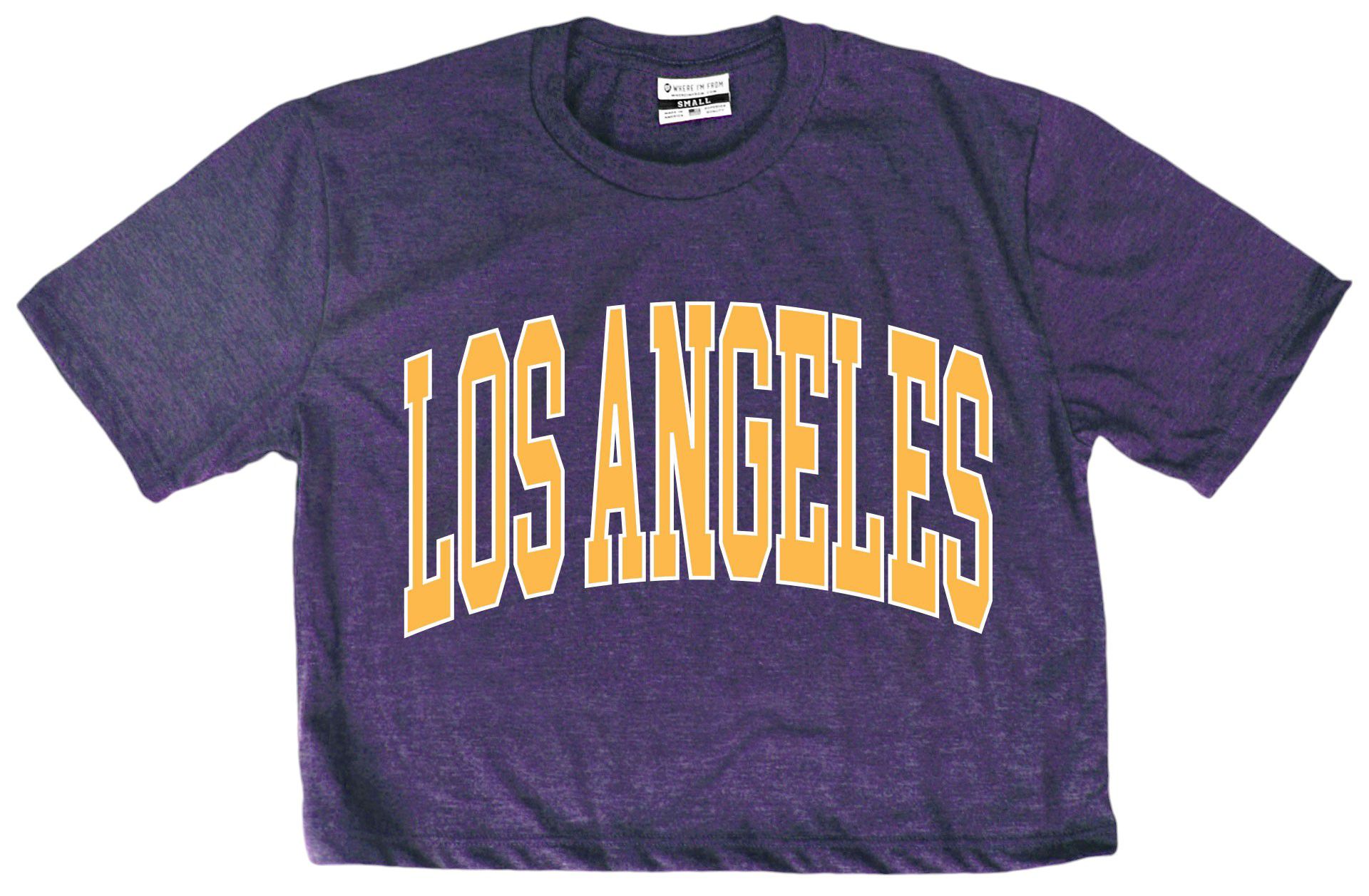 Where I'm From Women's Los Angeles Script Cropped T-Shirt