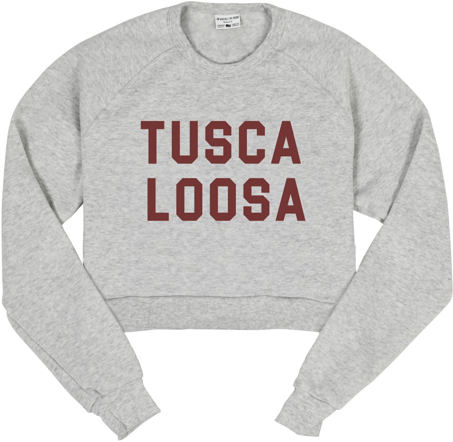 Where I'm From Women's Tuscaloosa College Cropped T-Shirt