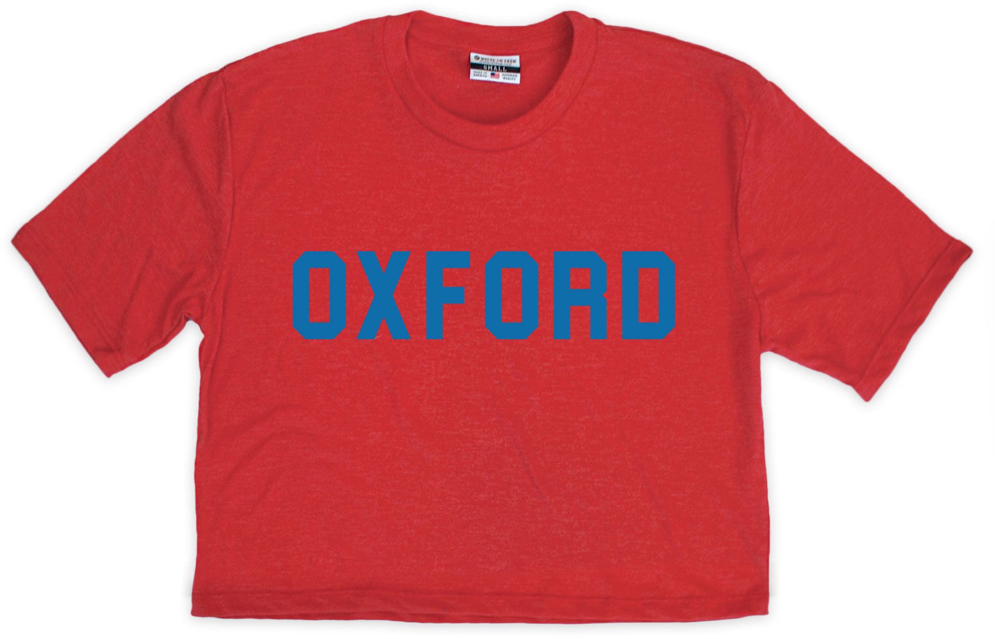 Where I'm From Women's Oxford College Cropped T-Shirt