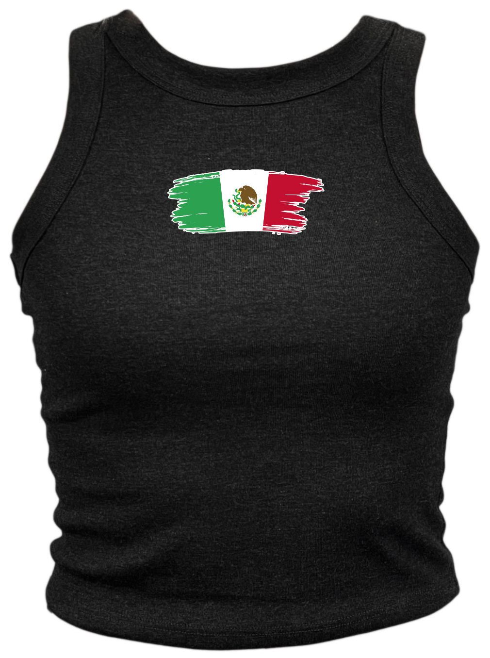 Where I'm From Women's Mexico Flag Cropped Tank Top