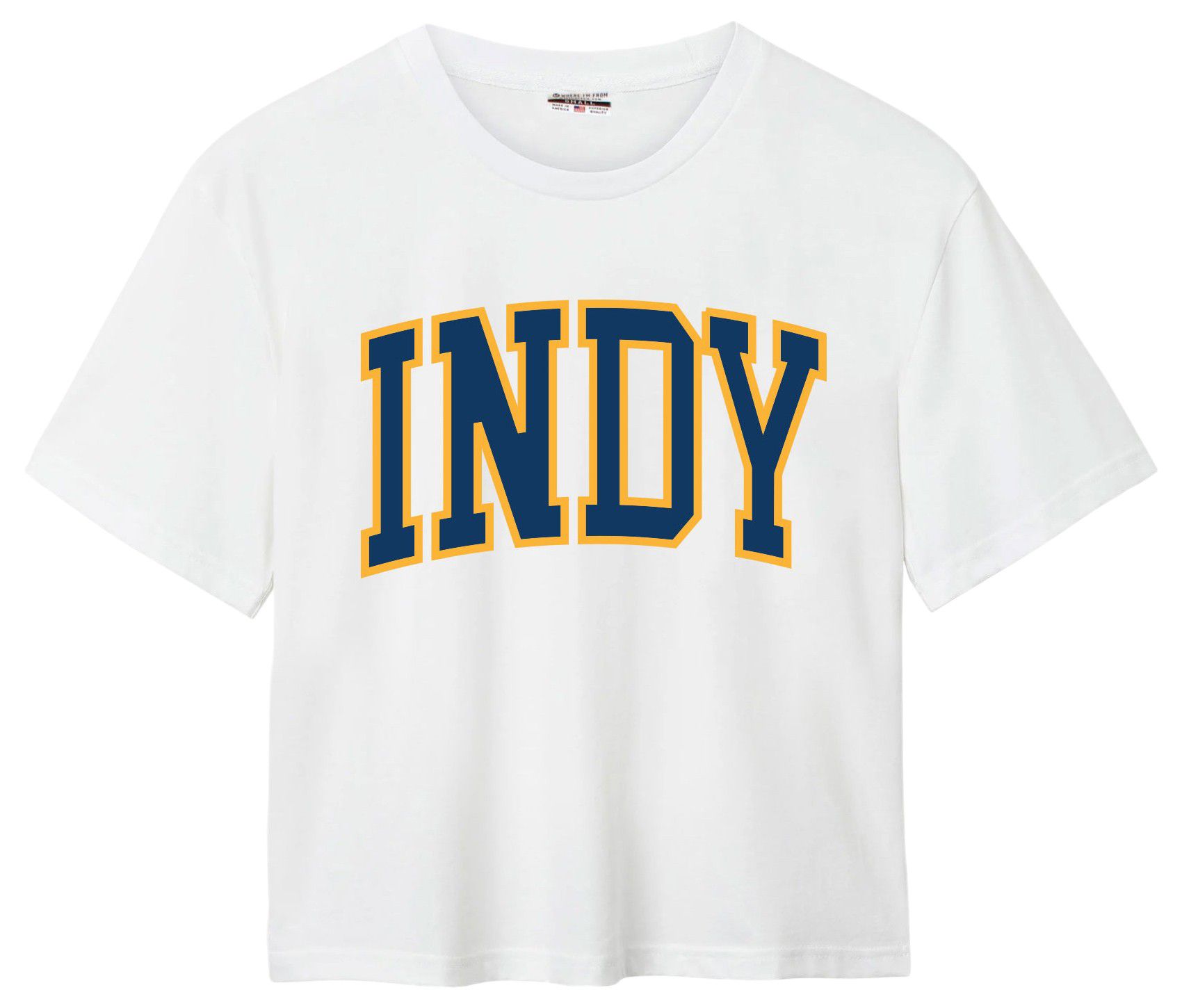 Where I'm From Adult Indianapolis City Code T-Shirt